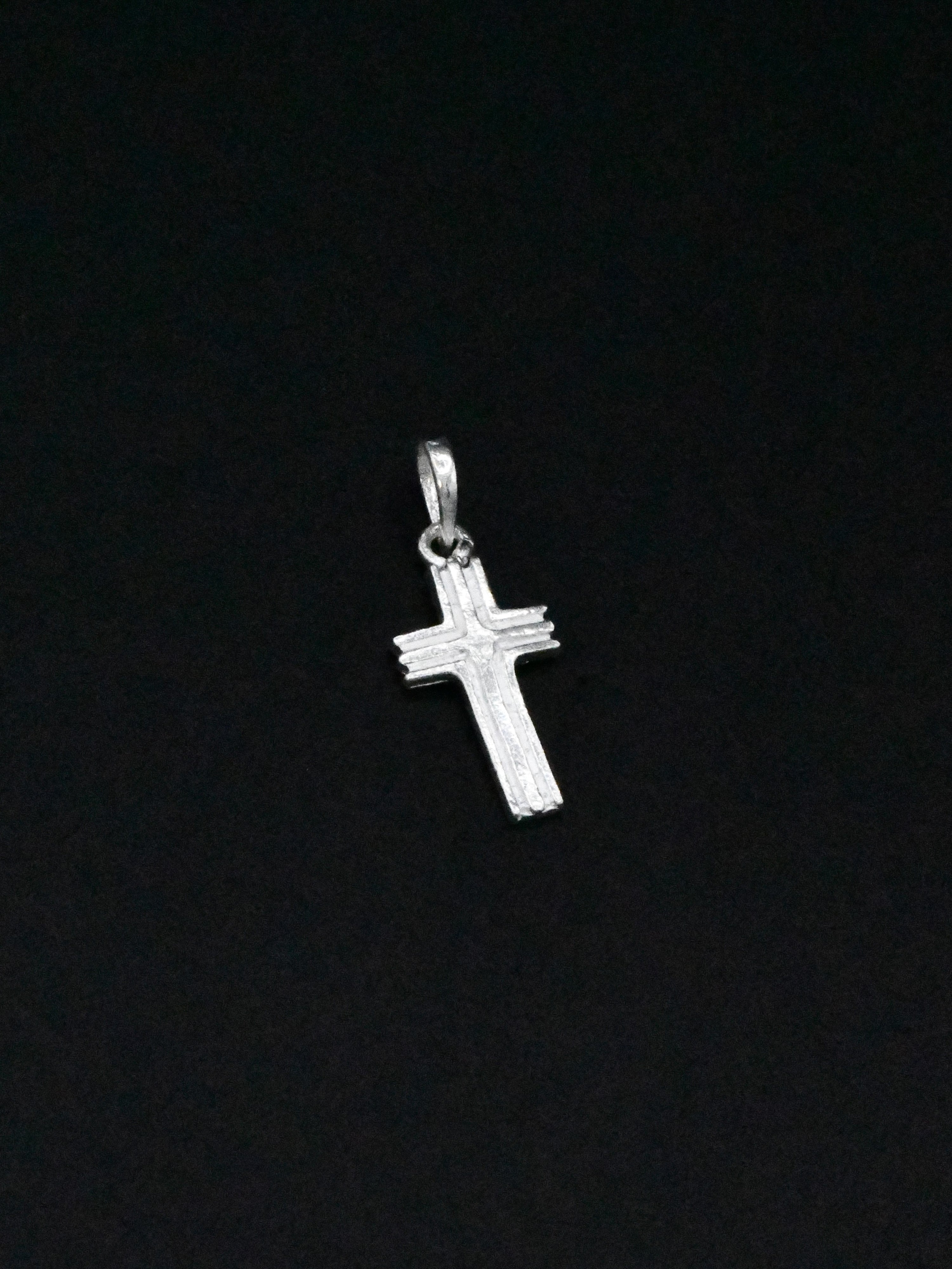 Silver Cross Pendant - Roop Darshan