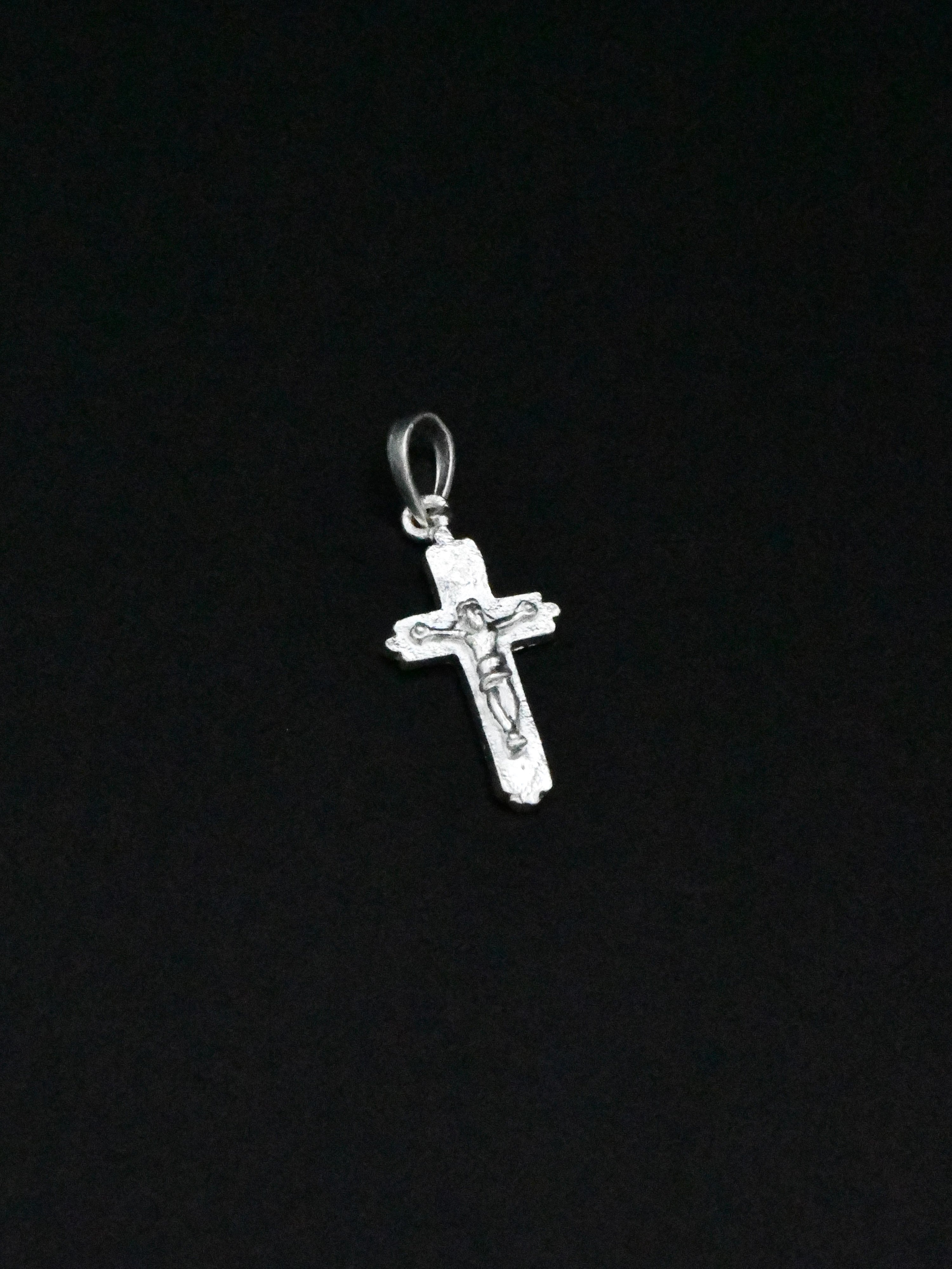 Silver Cross Pendant - Roop Darshan