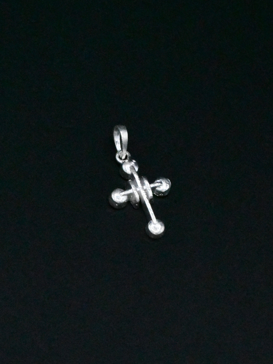 Silver Cross Pendant - Roop Darshan