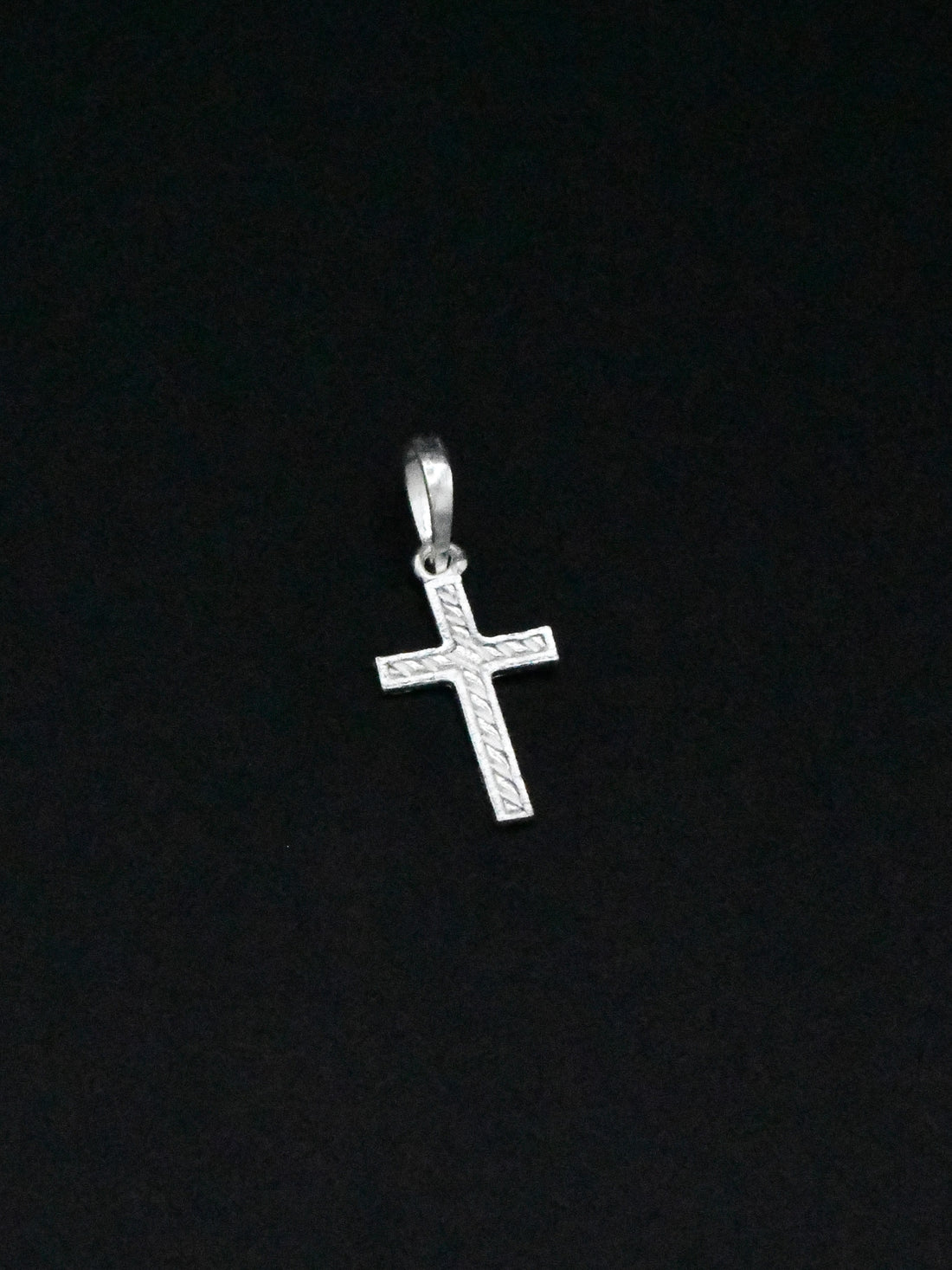 Silver Cross Pendant - Roop Darshan