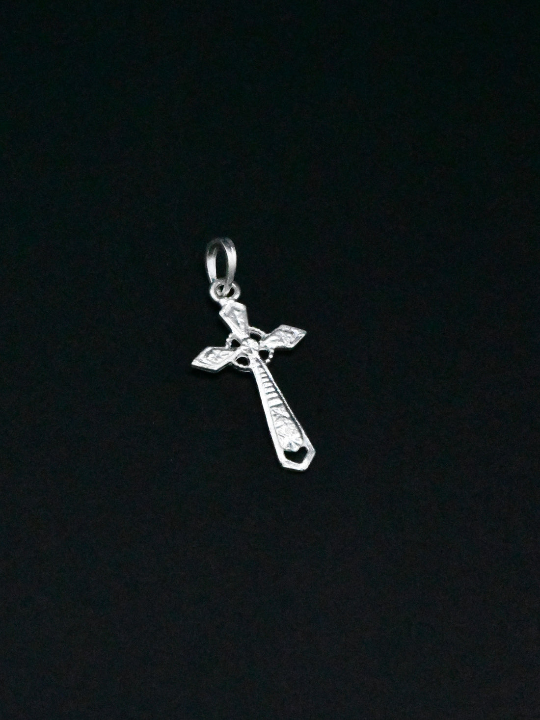 Silver Cross Pendant - Roop Darshan