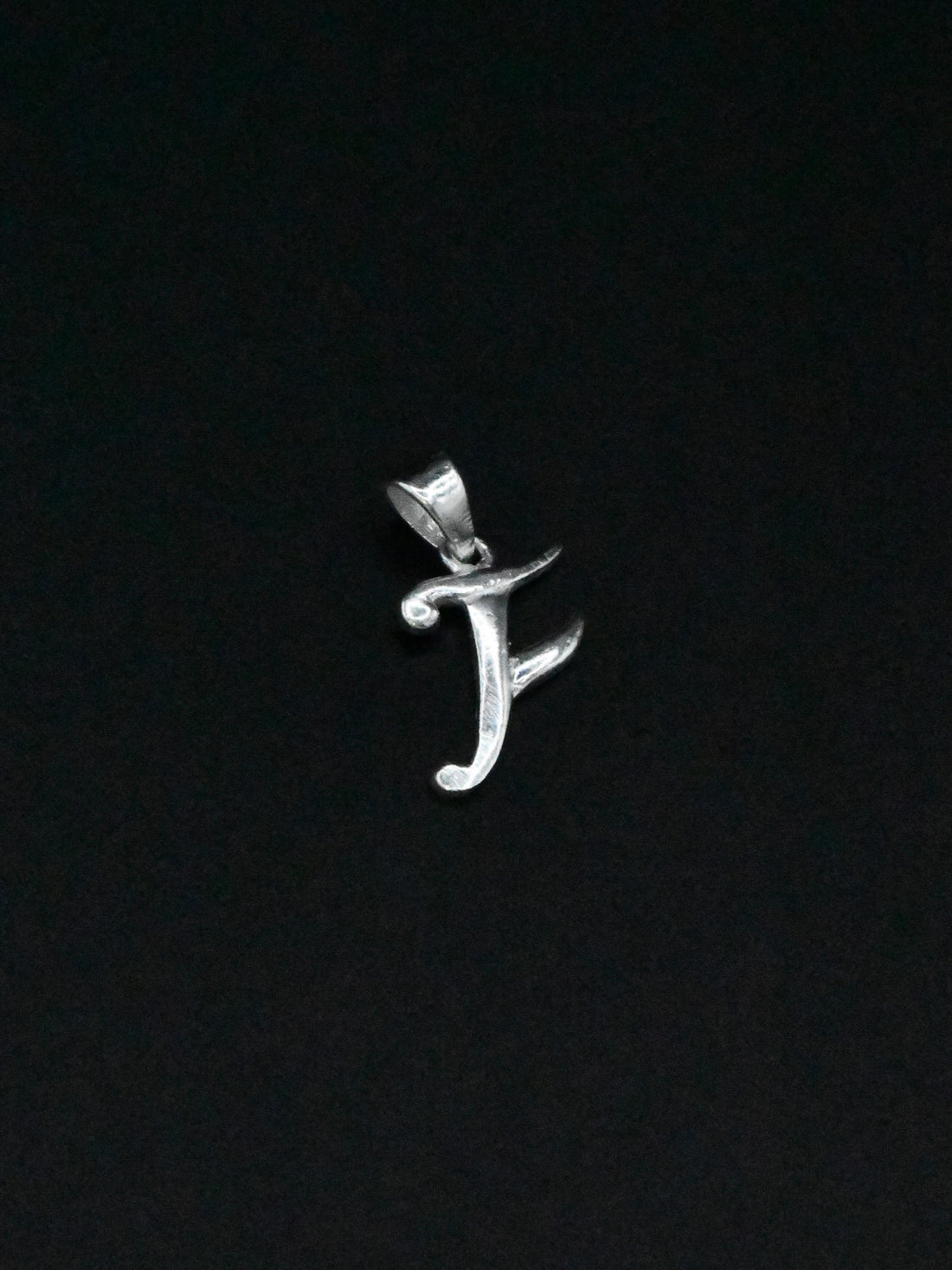 Silver &quot;F&quot; Pendant - Roop Darshan