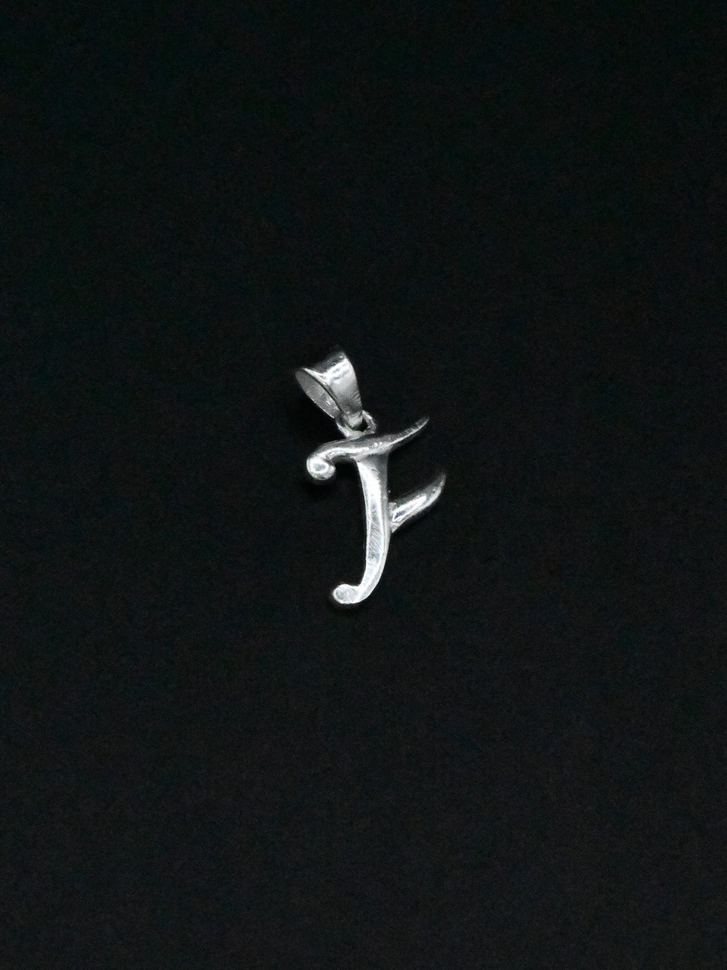 Silver &quot;F&quot; Pendant - Roop Darshan
