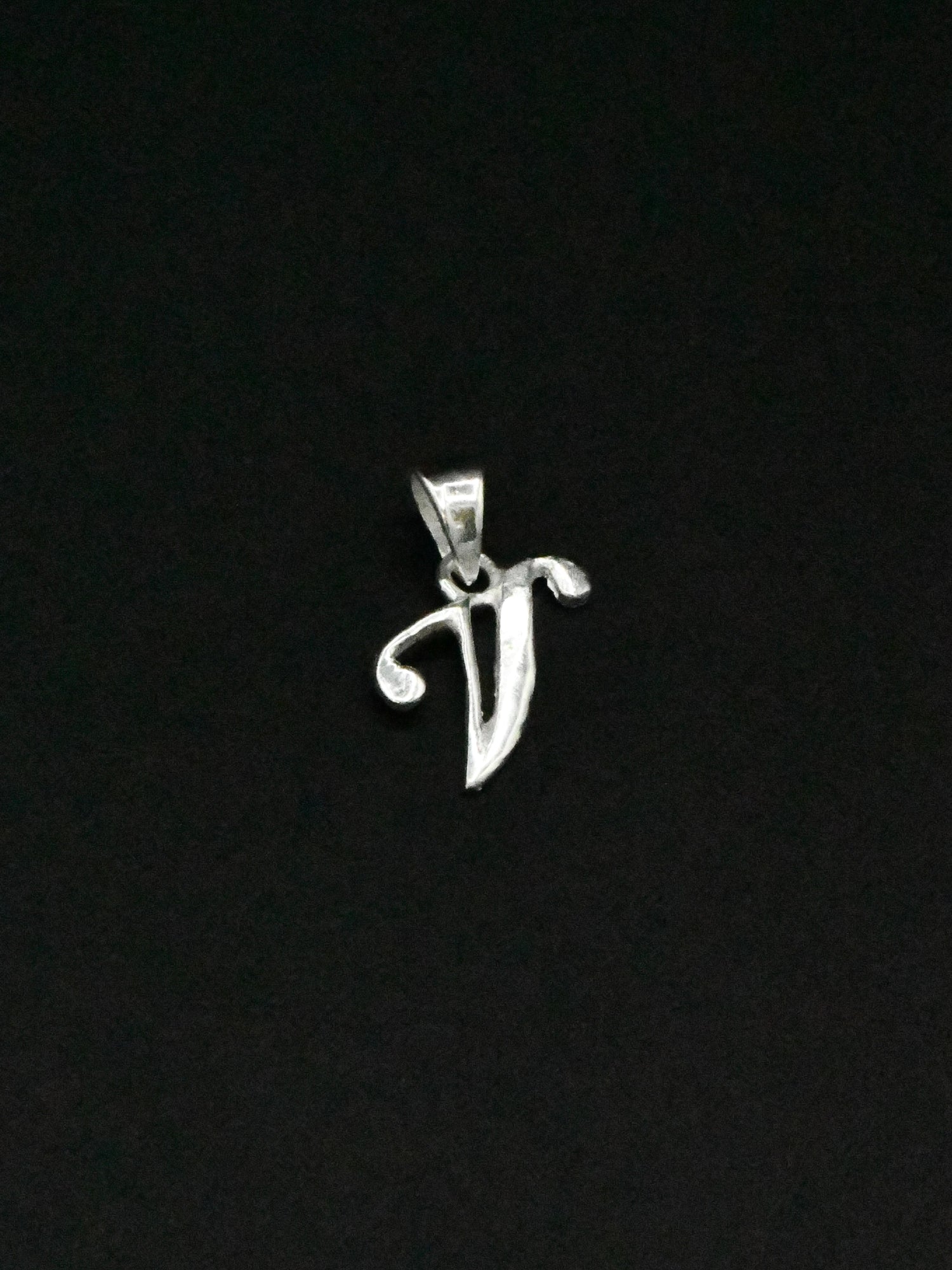 Silver &quot;V&quot; Pendant - Roop Darshan