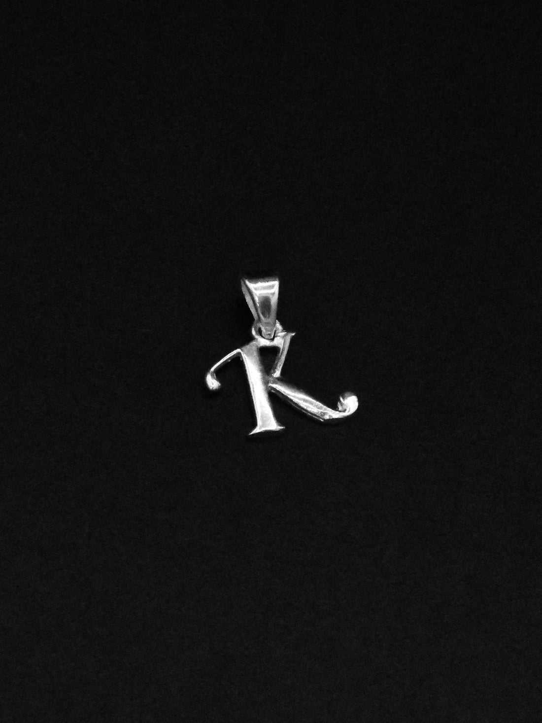 Silver &quot;K&quot; Pendant - Roop Darshan