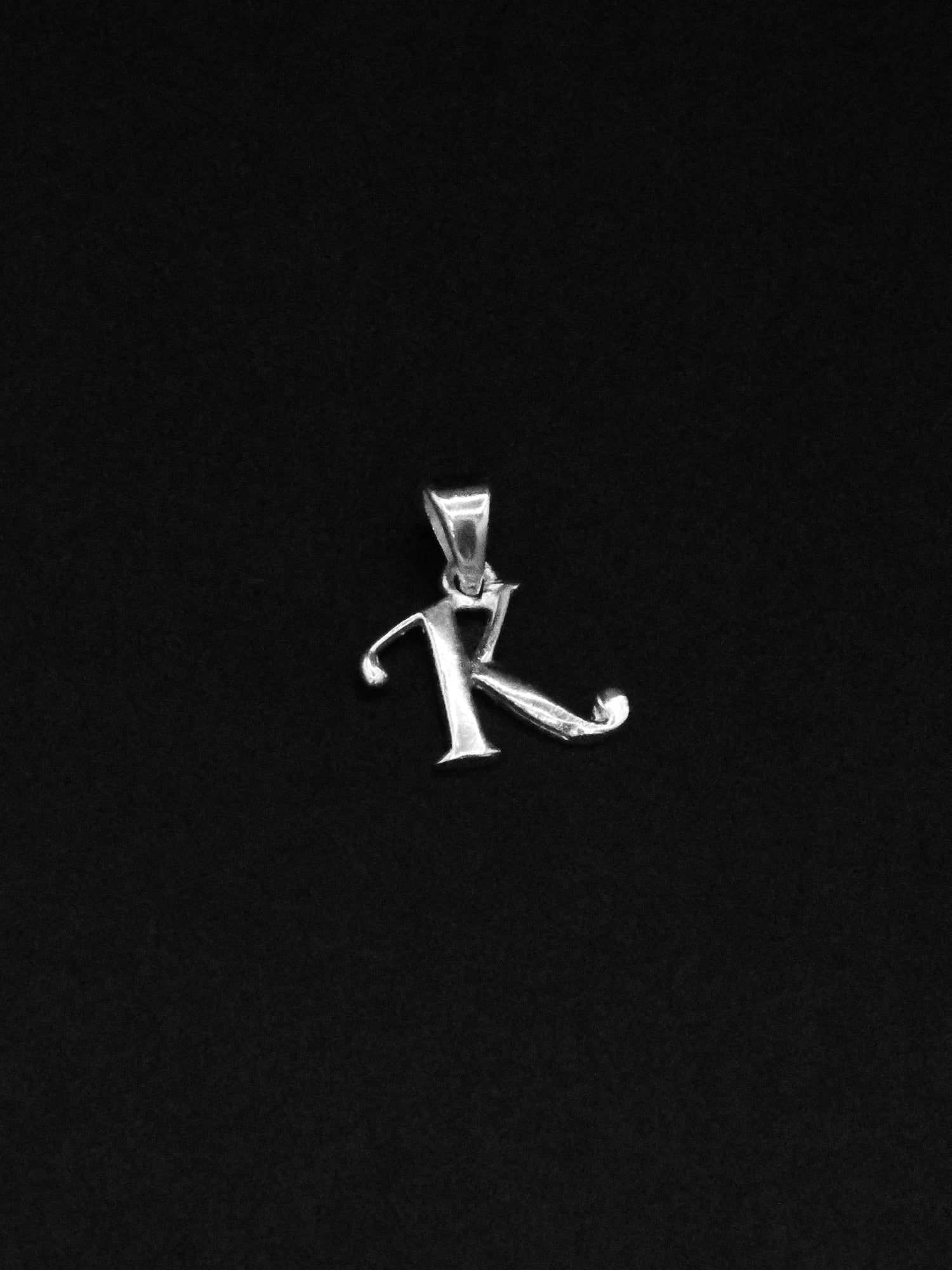 Silver &quot;K&quot; Pendant - Roop Darshan
