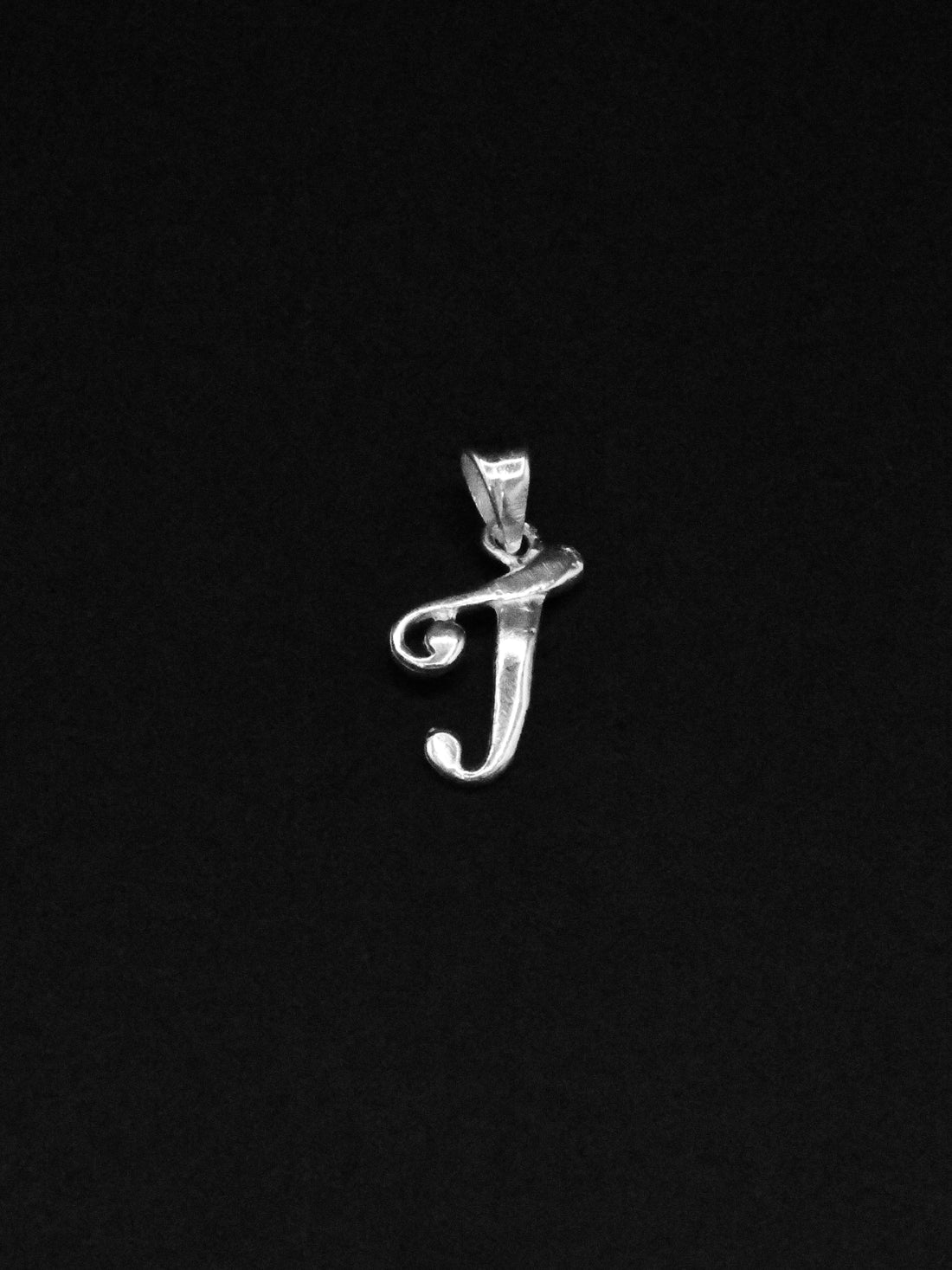Silver &quot;J&quot; Pendant - Roop Darshan
