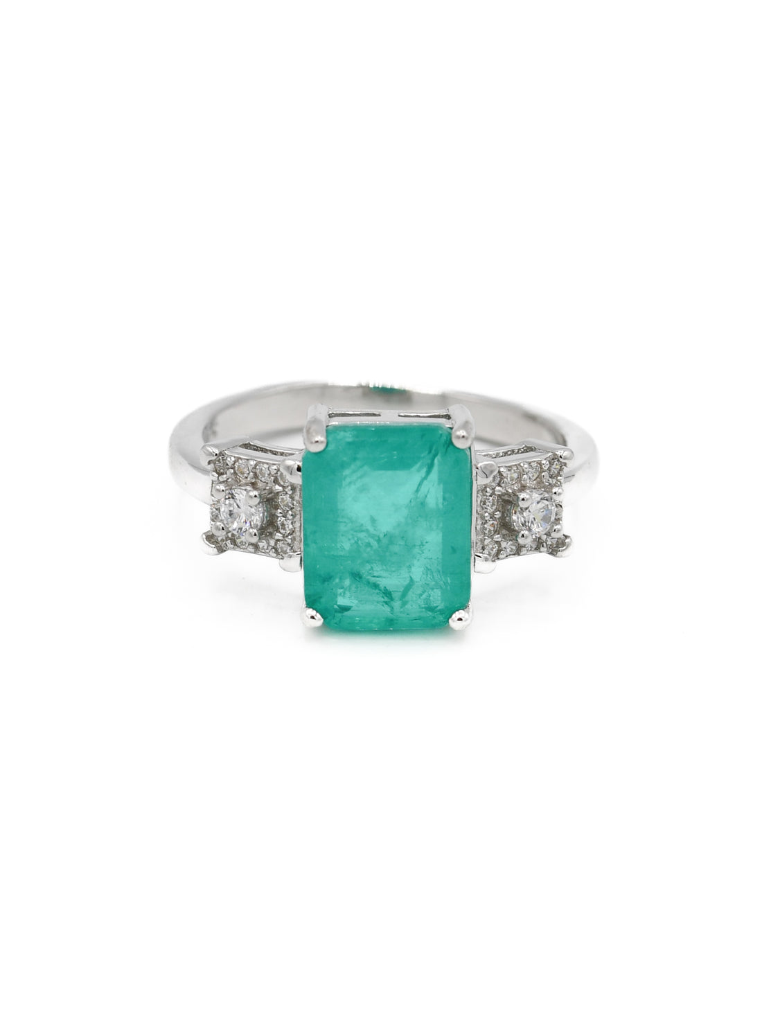 Silver CZ Ladies Ring - Roop Darshan