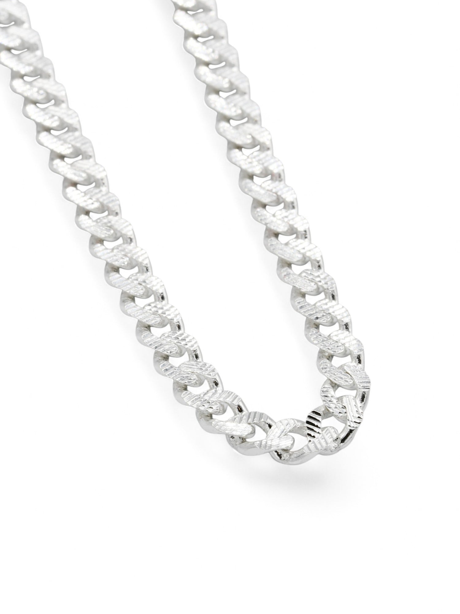 Silver Curb Chain - Roop Darshan