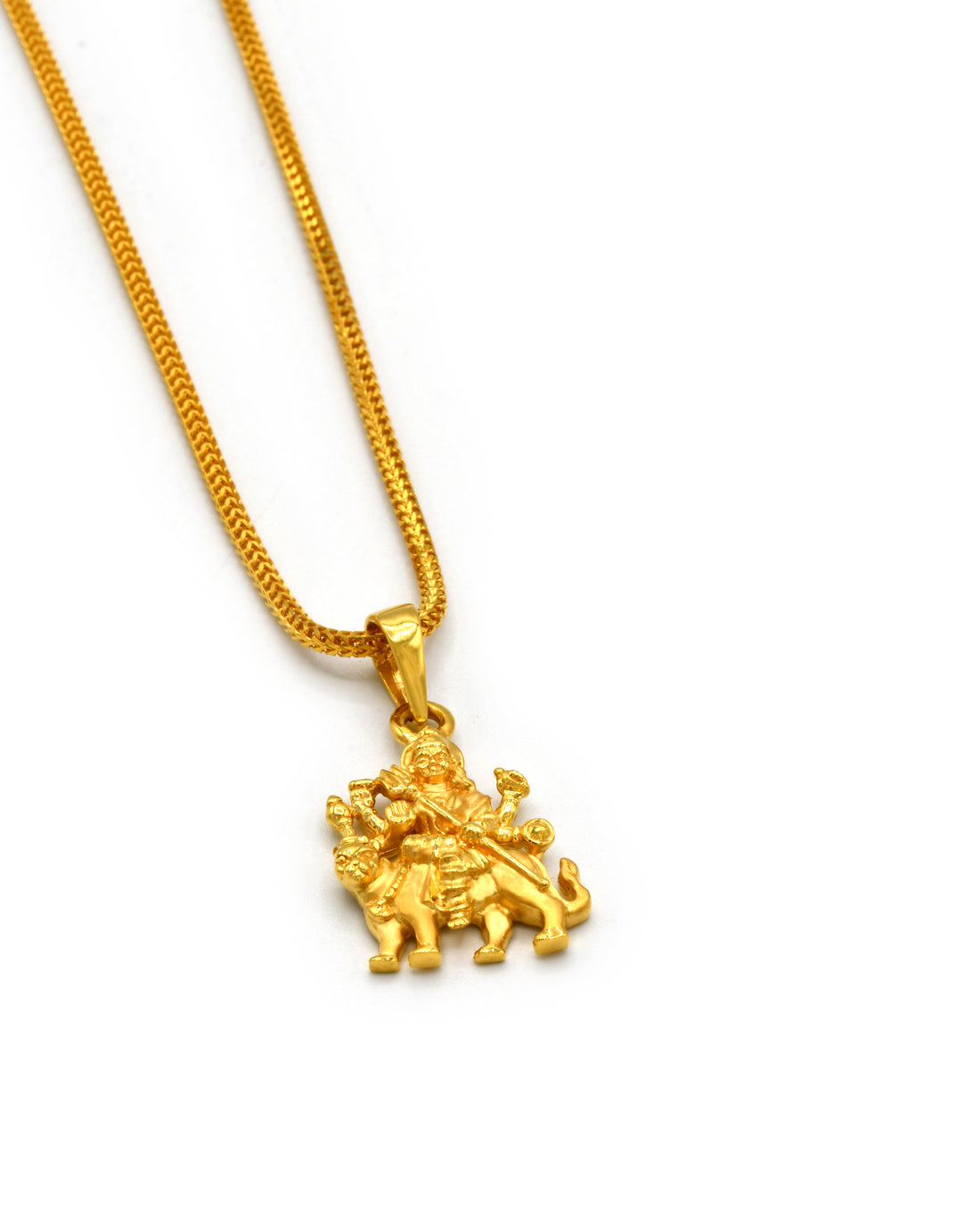 22ct Gold Durga Mata Pendant - Roop Darshan