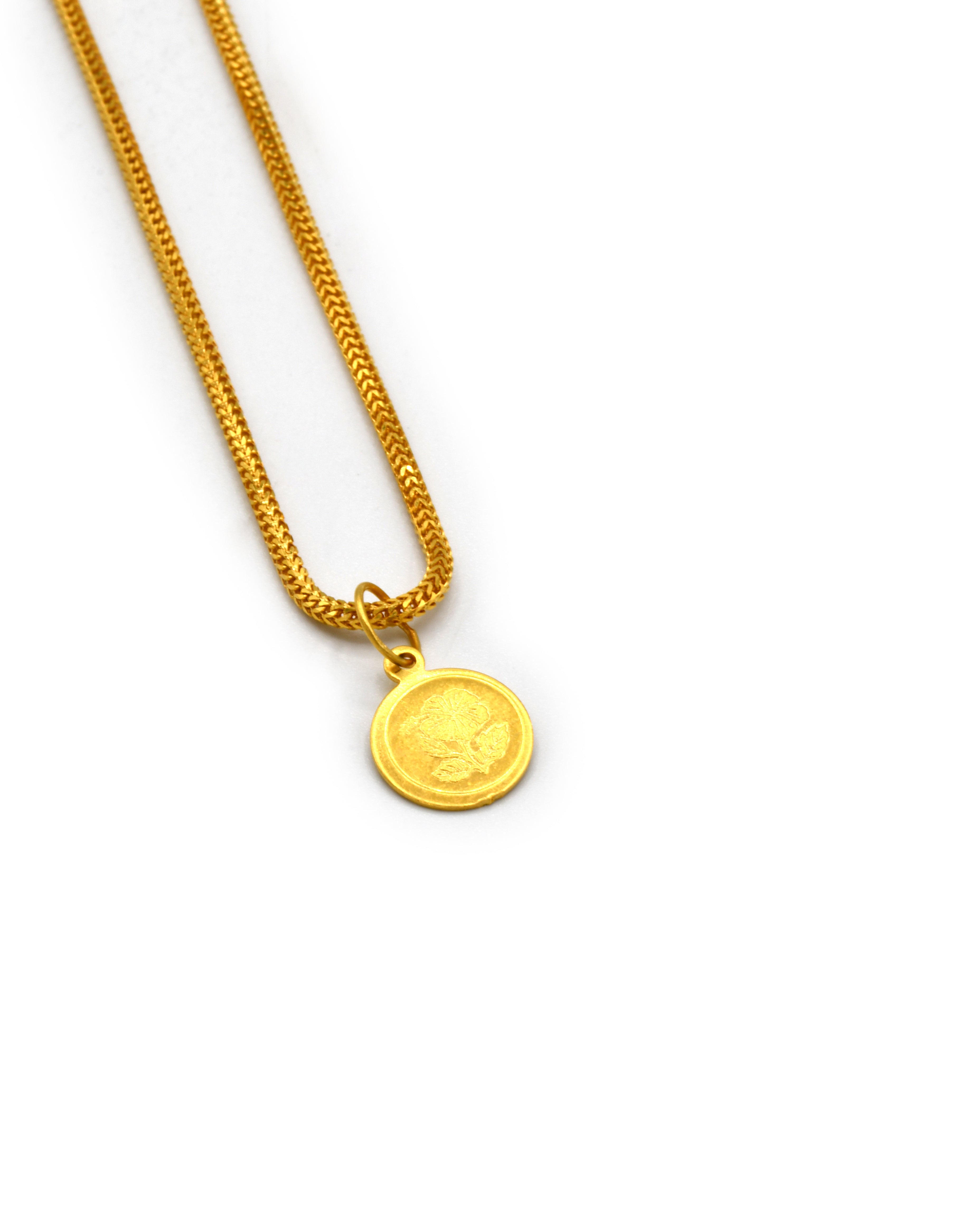 22ct Gold Flower Pendant - Roop Darshan