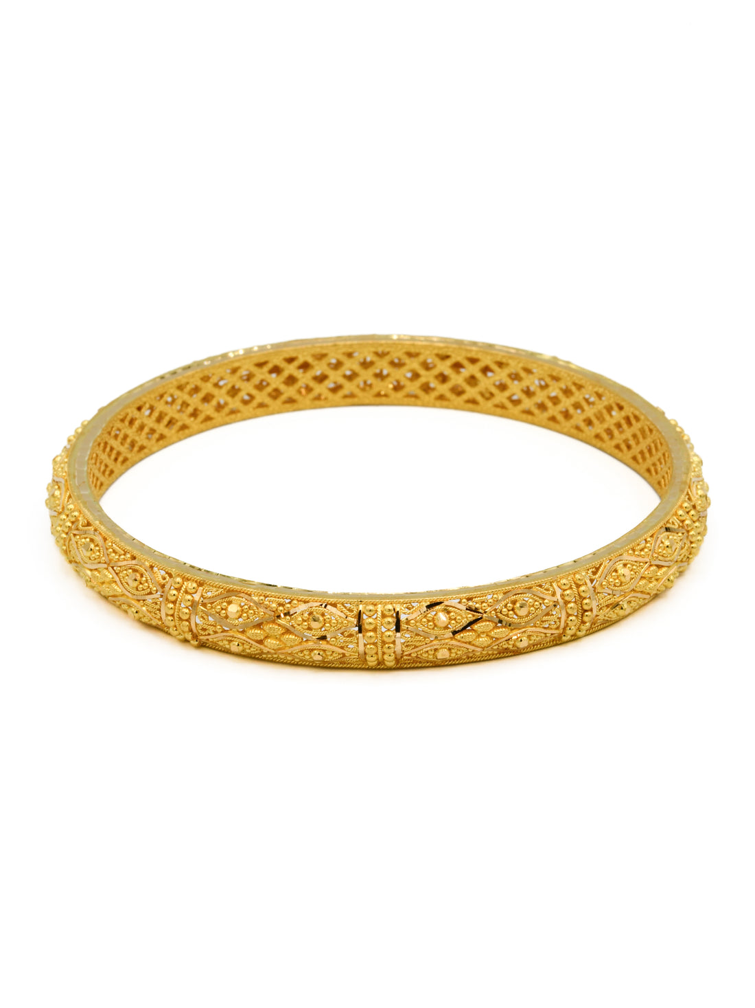 22ct Gold Filigree Pair Bangle - Roop Darshan
