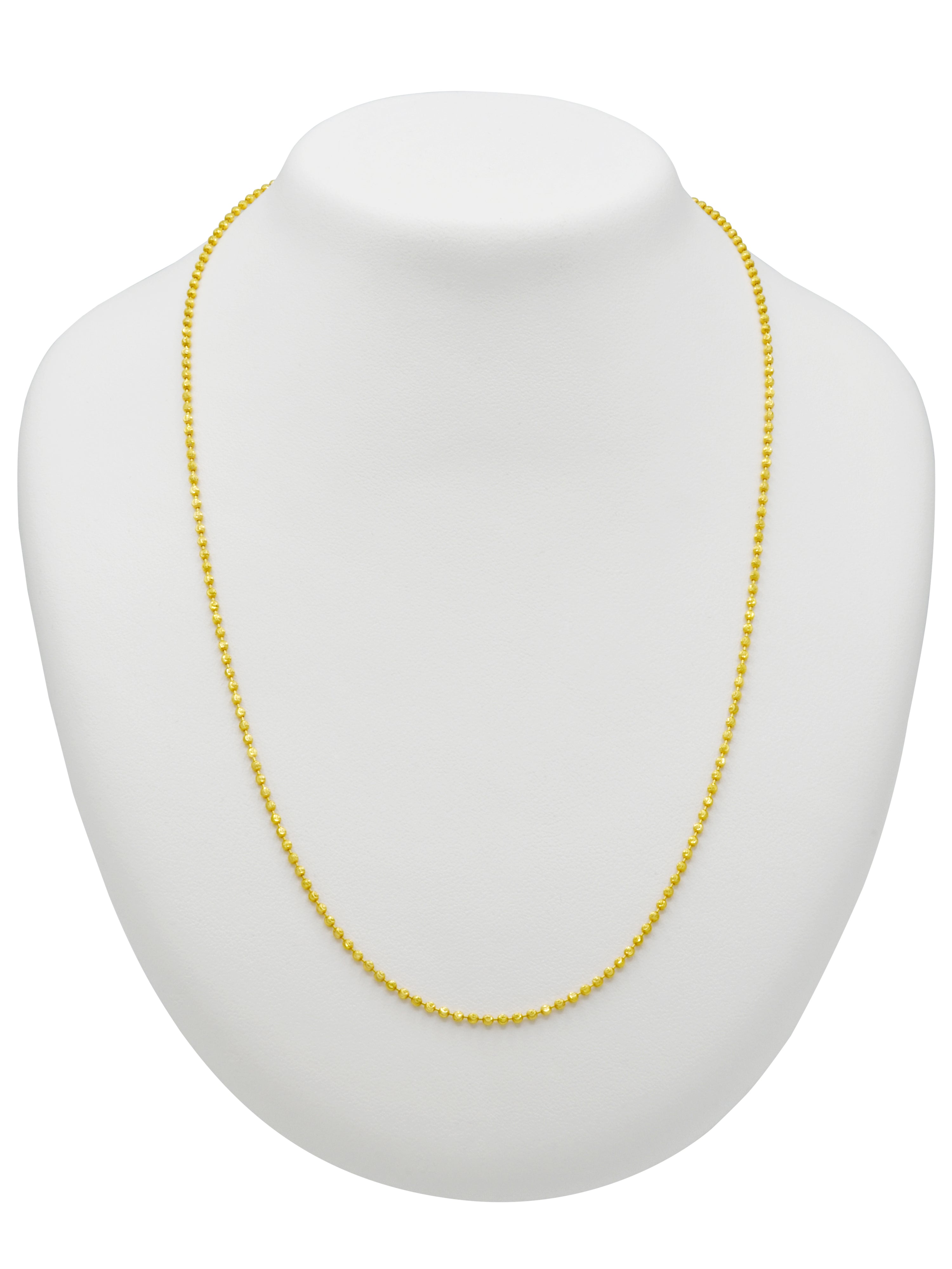 22ct Gold Ball Fancy Chain - Roop Darshan
