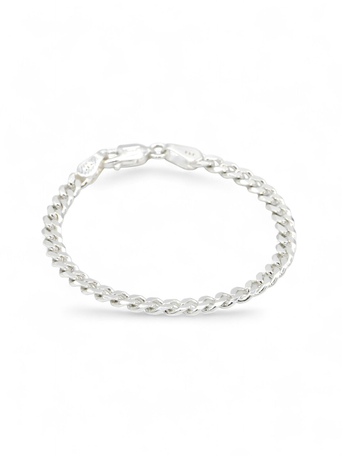 925 Sterling Silver Curb Baby Bracelet