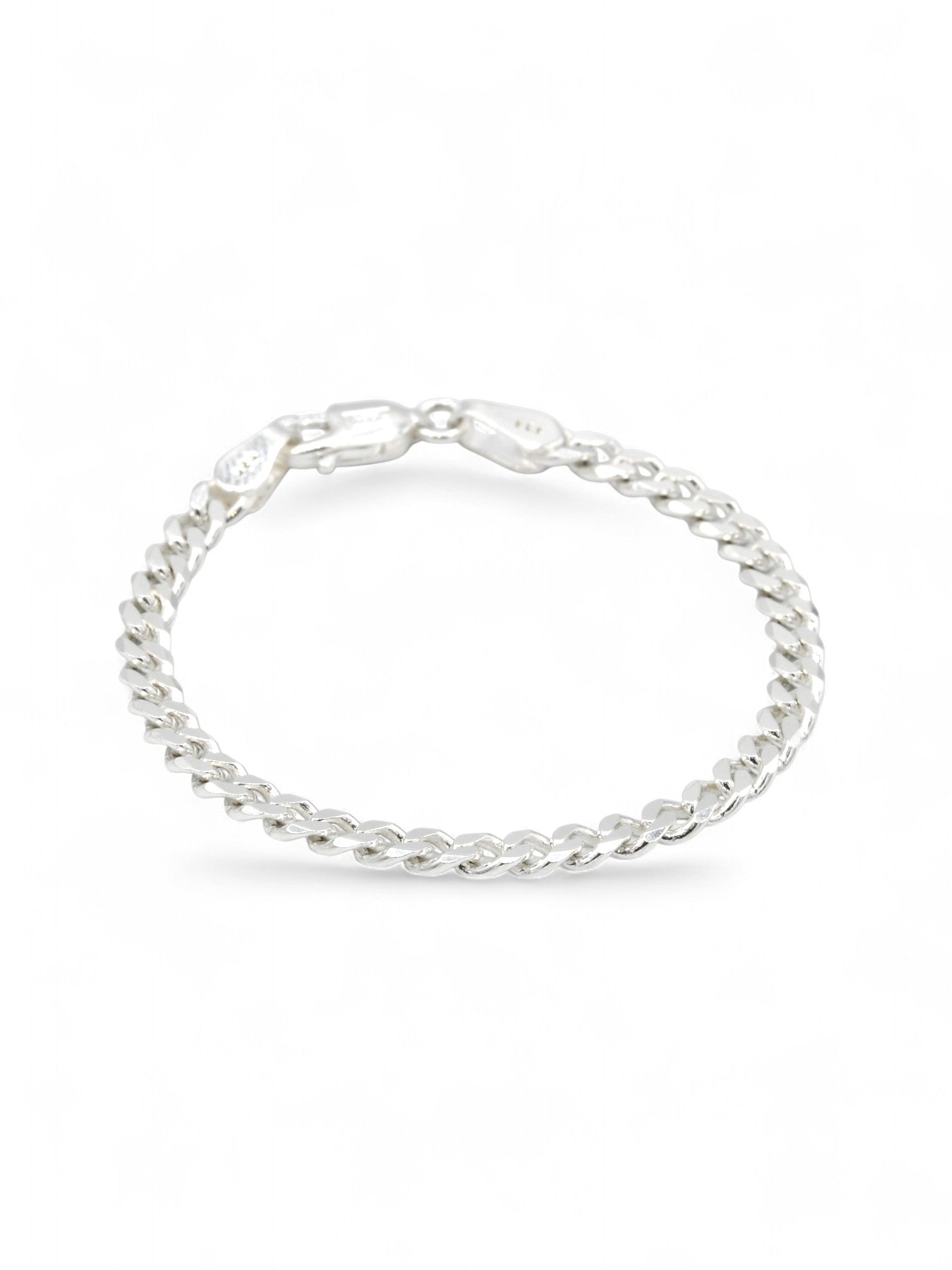 925 Sterling Silver Curb Baby Bracelet