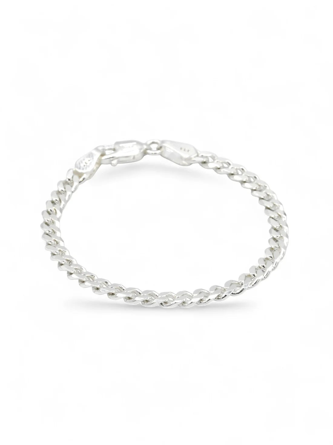 925 Sterling Silver Curb Baby Bracelet