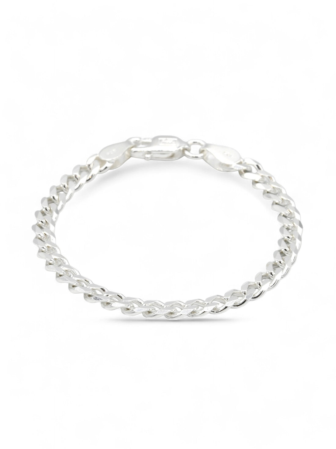 925 Sterling Silver Curb Baby Bracelet