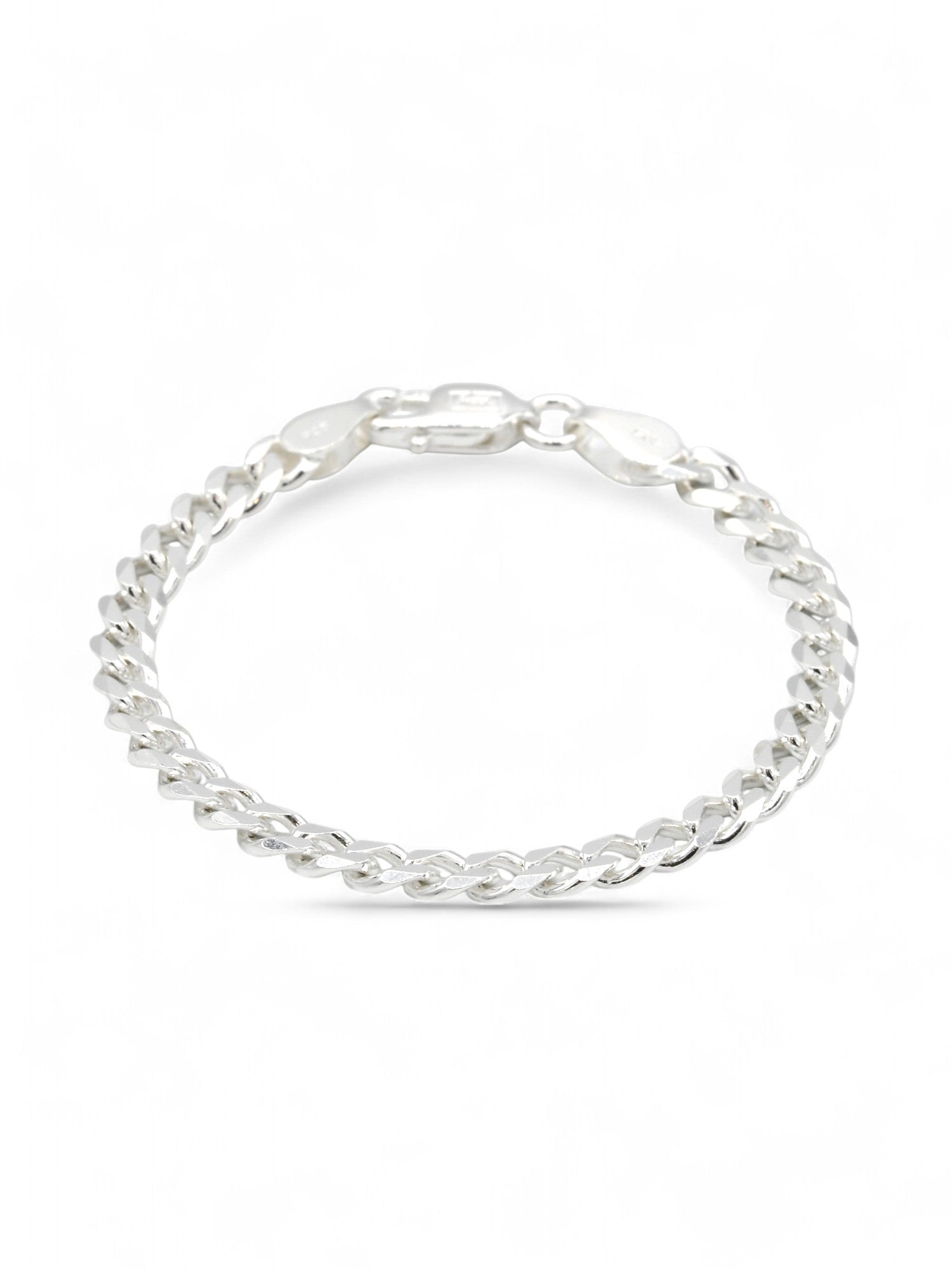 925 Sterling Silver Curb Baby Bracelet