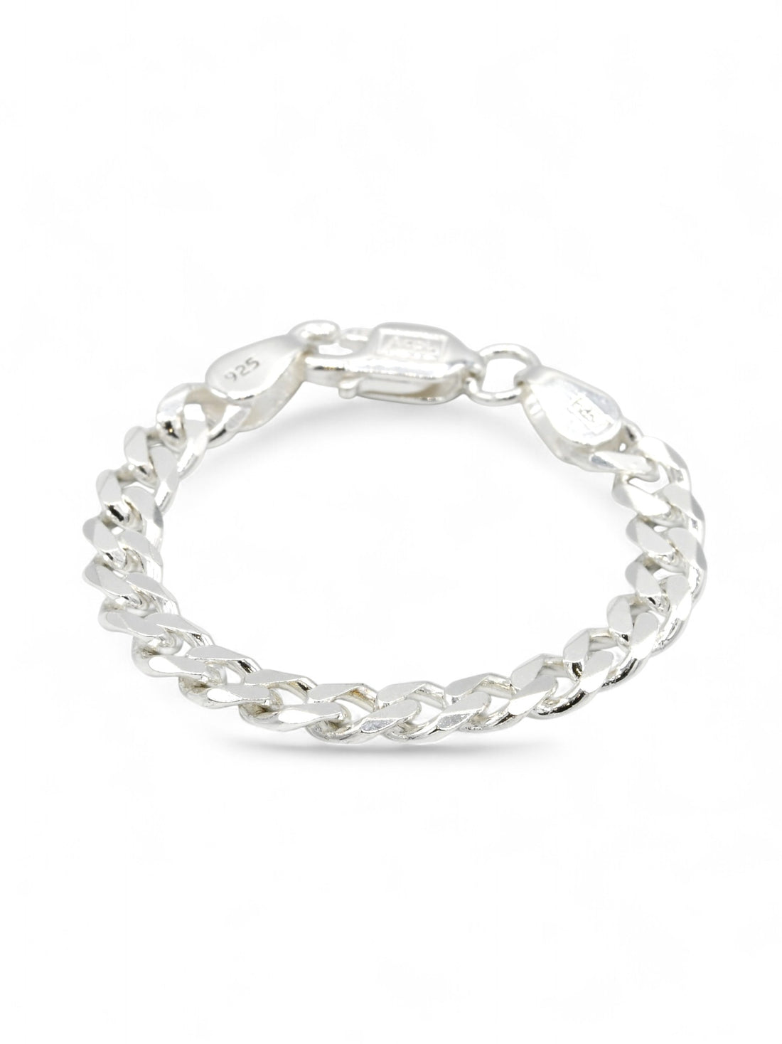 925 Sterling Silver Curb Baby Bracelet