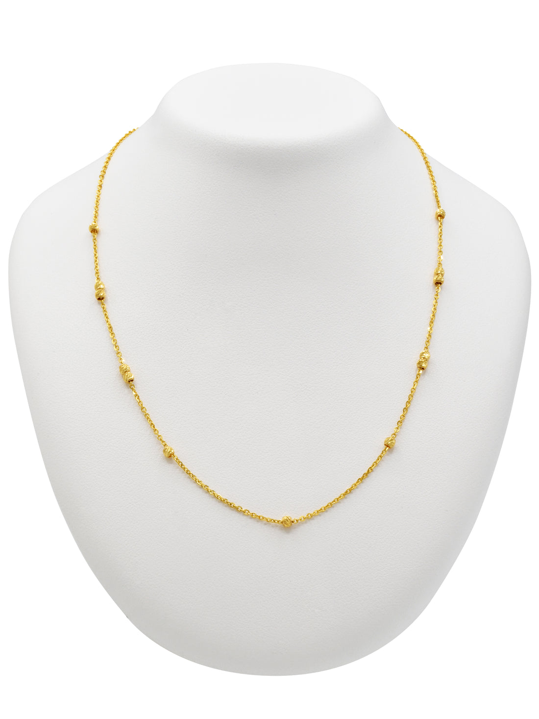 22ct Gold Ball Fancy Chain - Roop Darshan