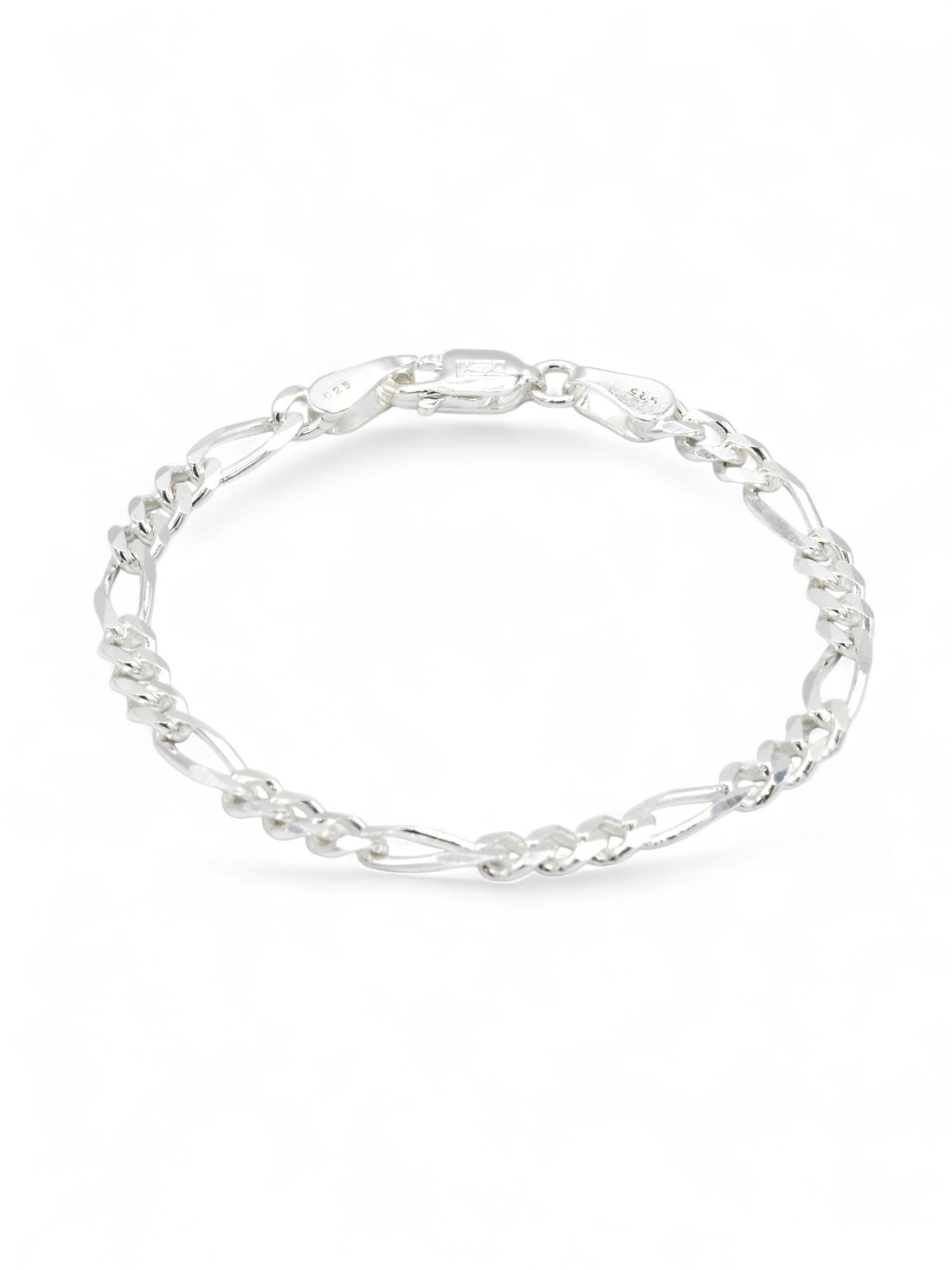 925 Sterling Silver Figaro Baby Bracelet - Roop Darshan
