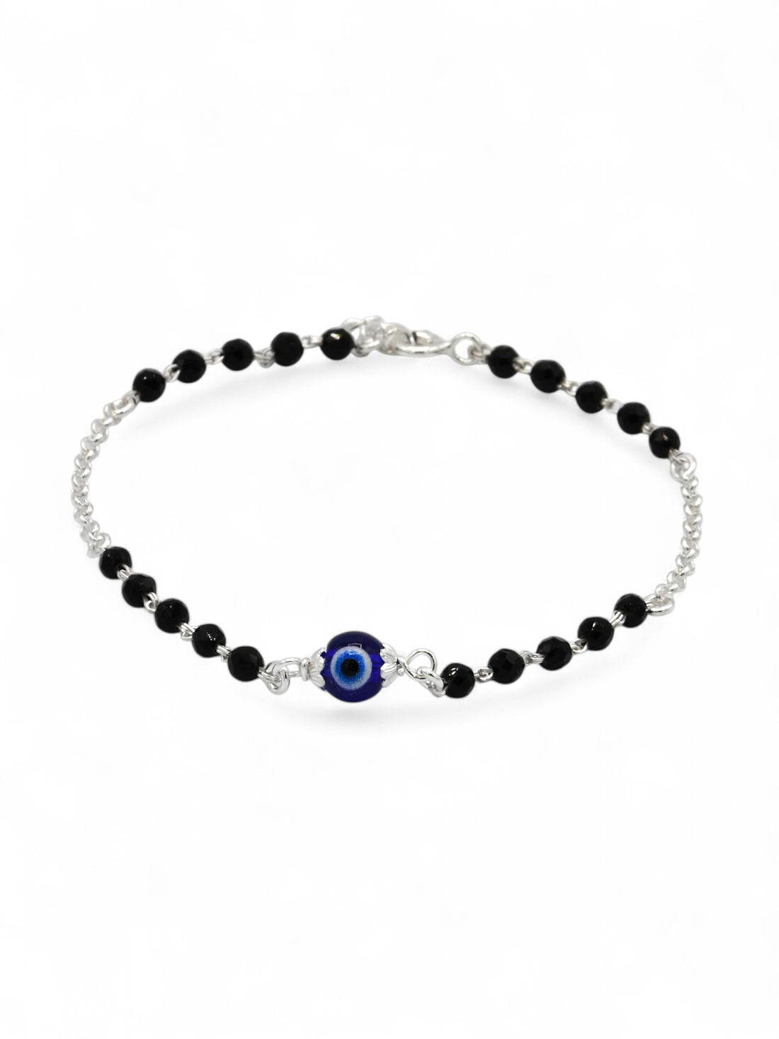 Silver Evil Eye Crystal Ladies Bracelet