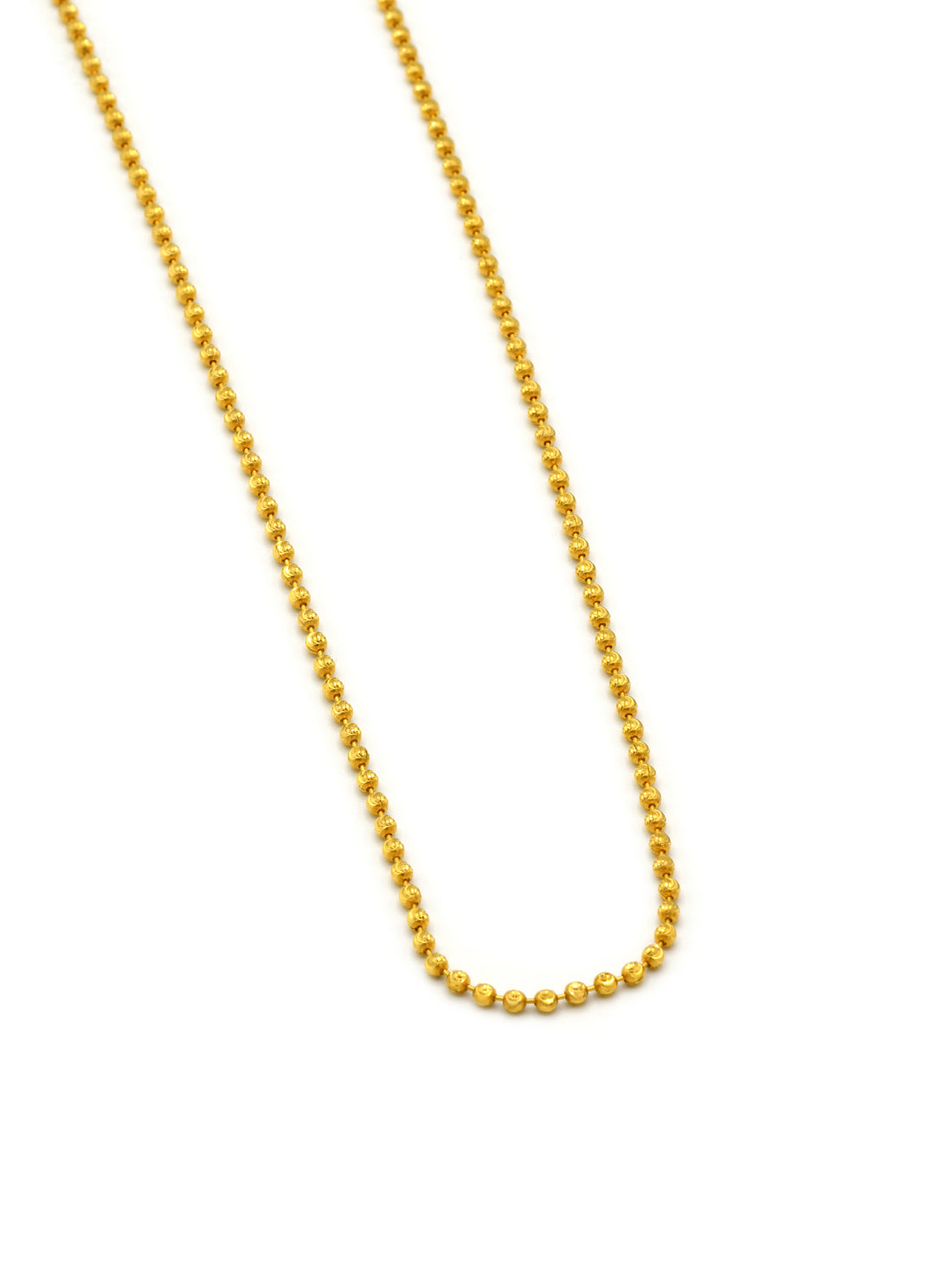 22ct Gold Ball Fancy Chain - Roop Darshan