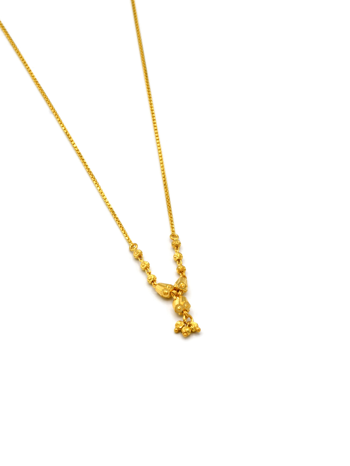 22ct Gold Ball Fancy Chain – Roop Darshan