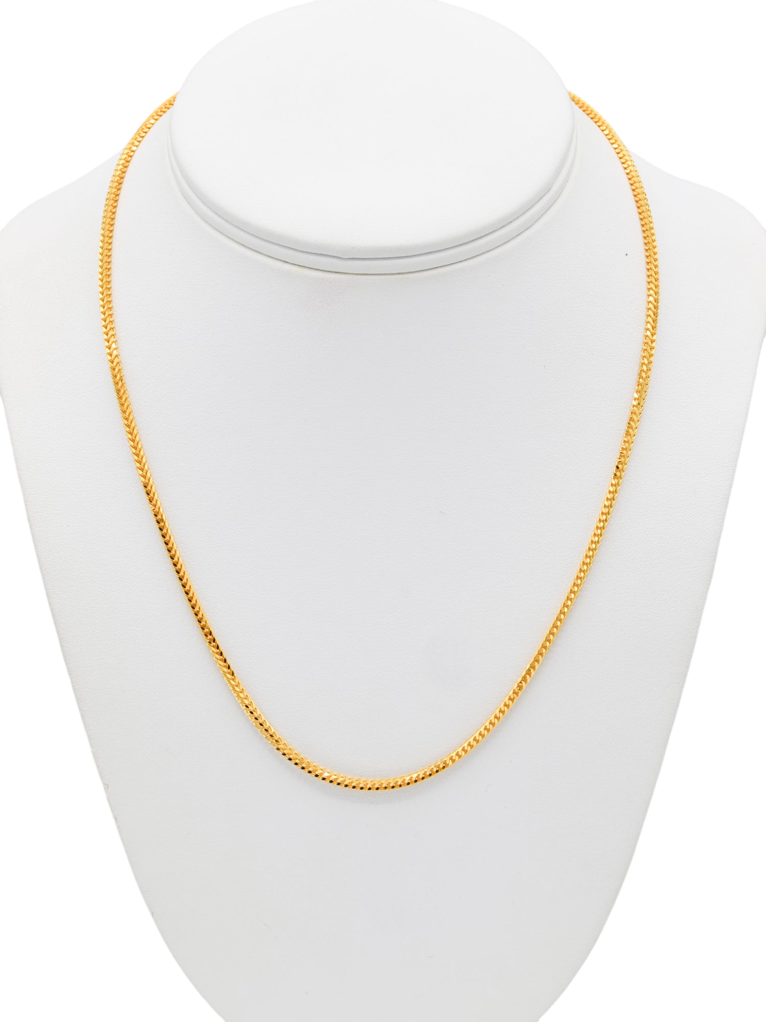 22ct Gold Fox Tail Chain - 45 cm – Roop Darshan