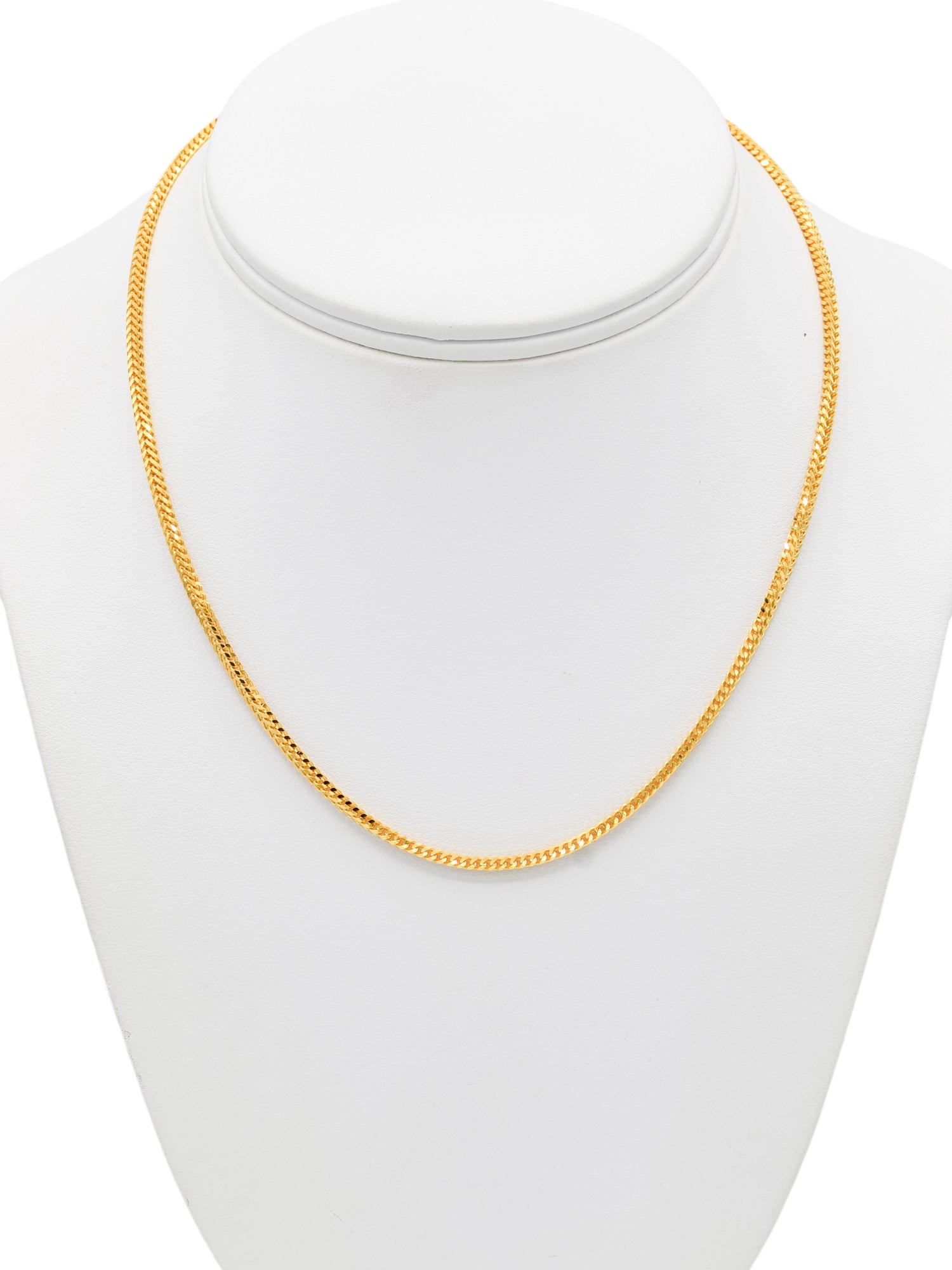 22ct Gold Fox Tail Chain - 40 cm – Roop Darshan