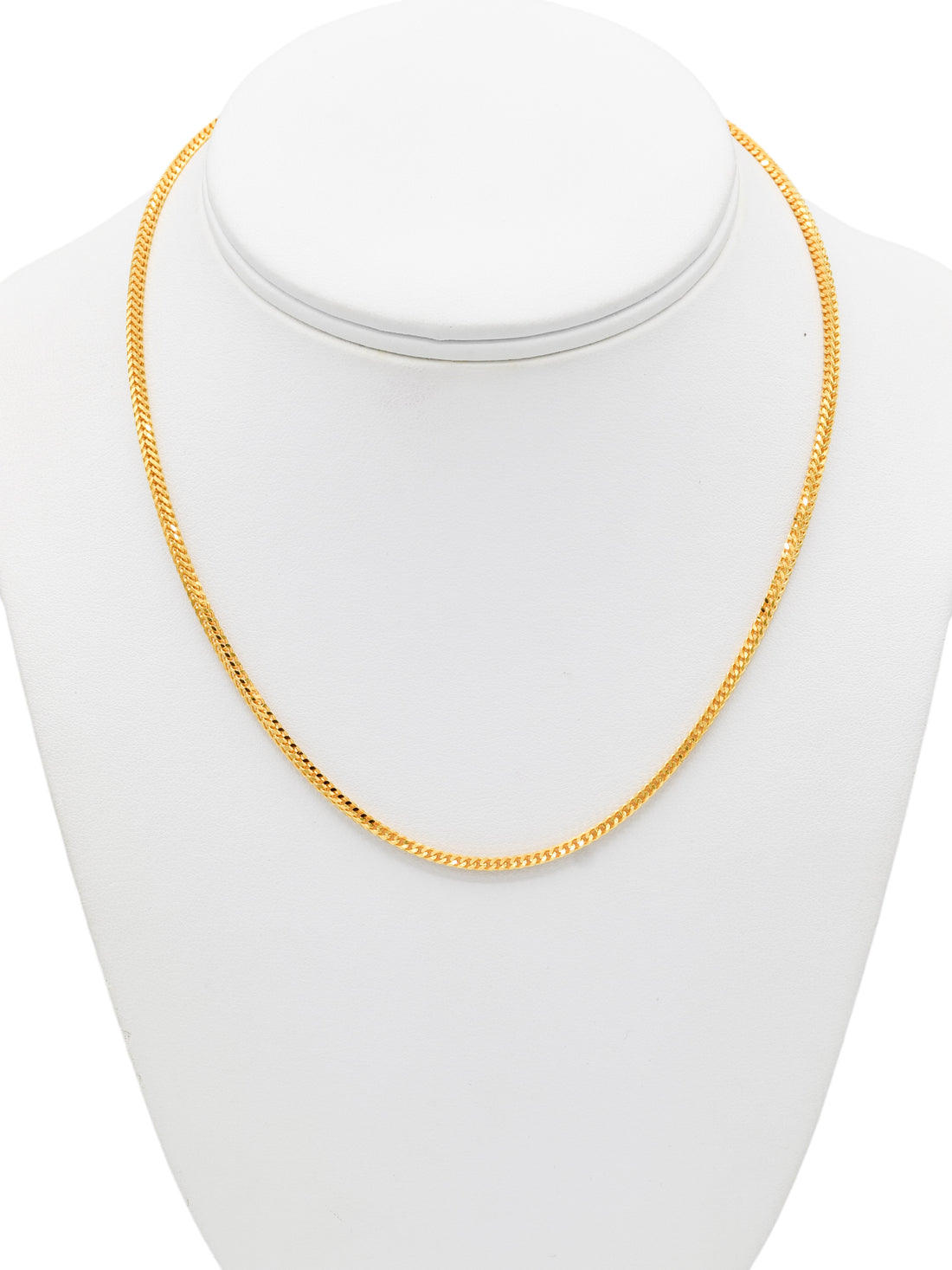 22ct Gold Fox Tail Chain - 40 cm - Roop Darshan