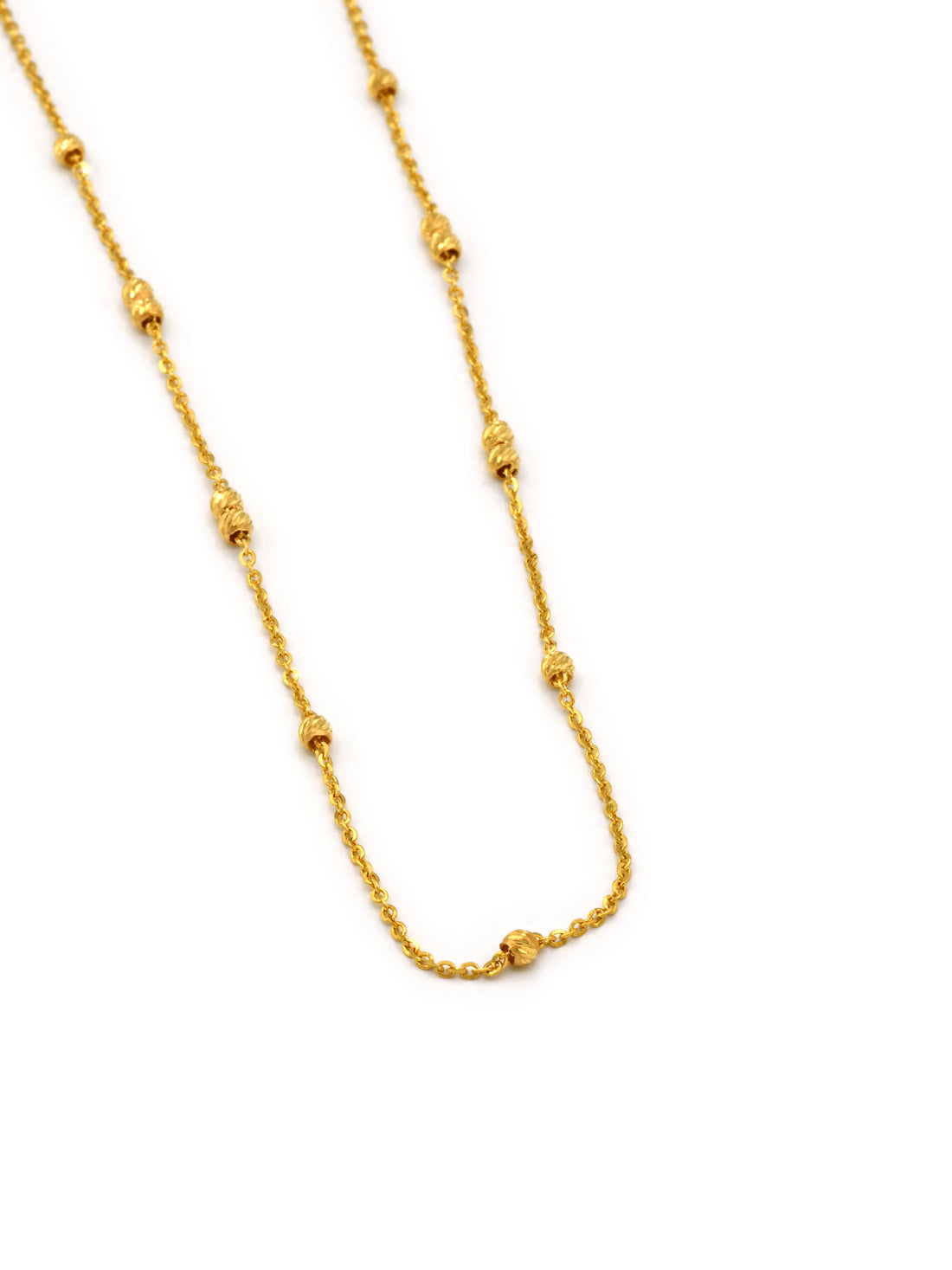 22ct Gold Ball Fancy Chain - Roop Darshan