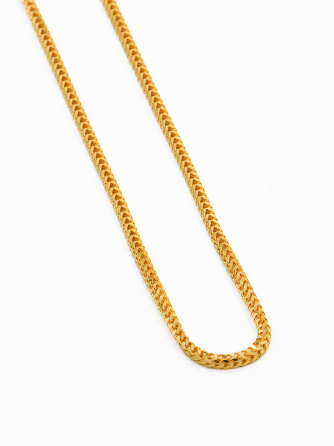 22ct Gold Fox Tail Chain - 45 cm - Roop Darshan