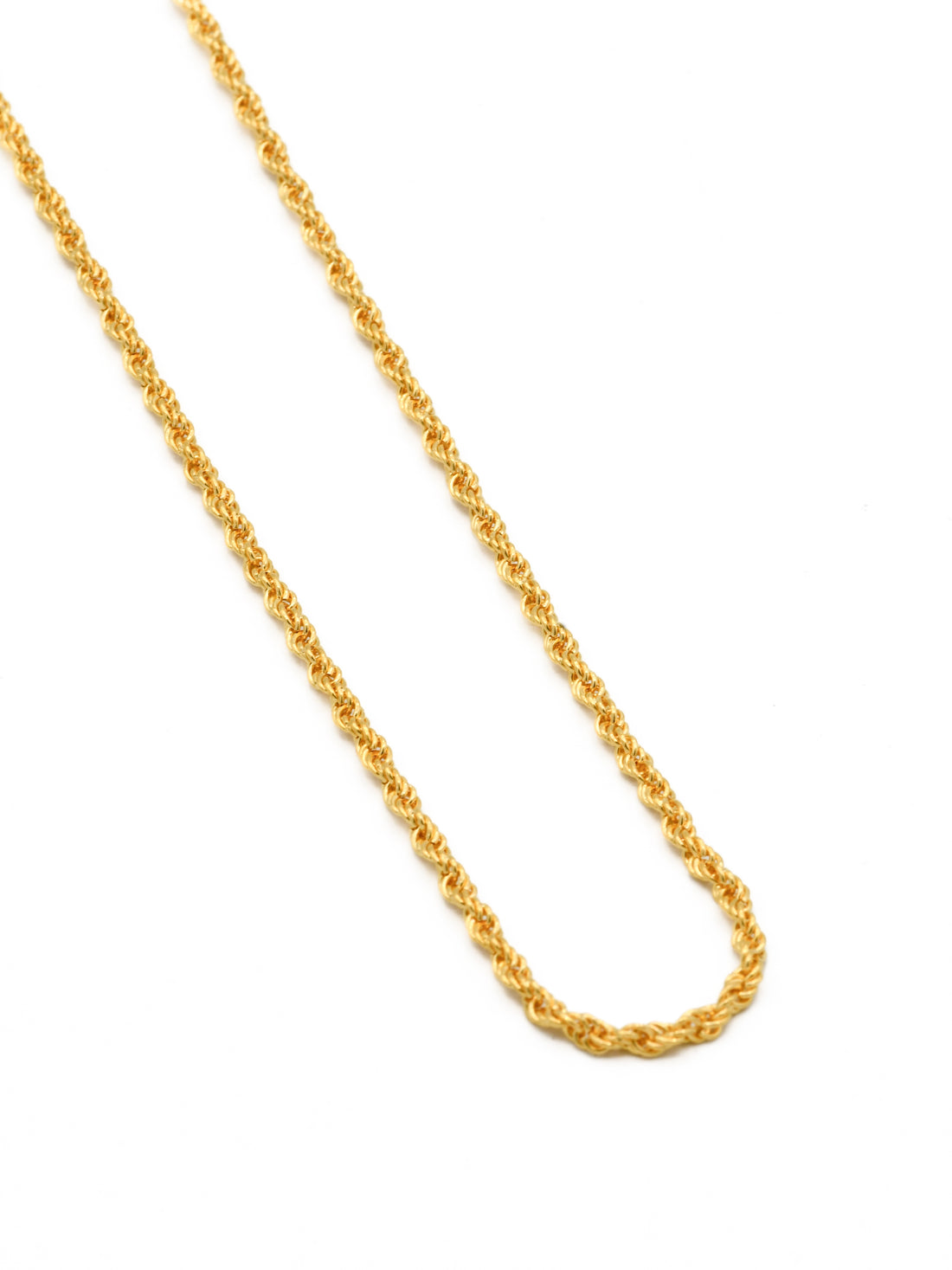 22ct Gold Hollow Rope Chain - Roop Darshan