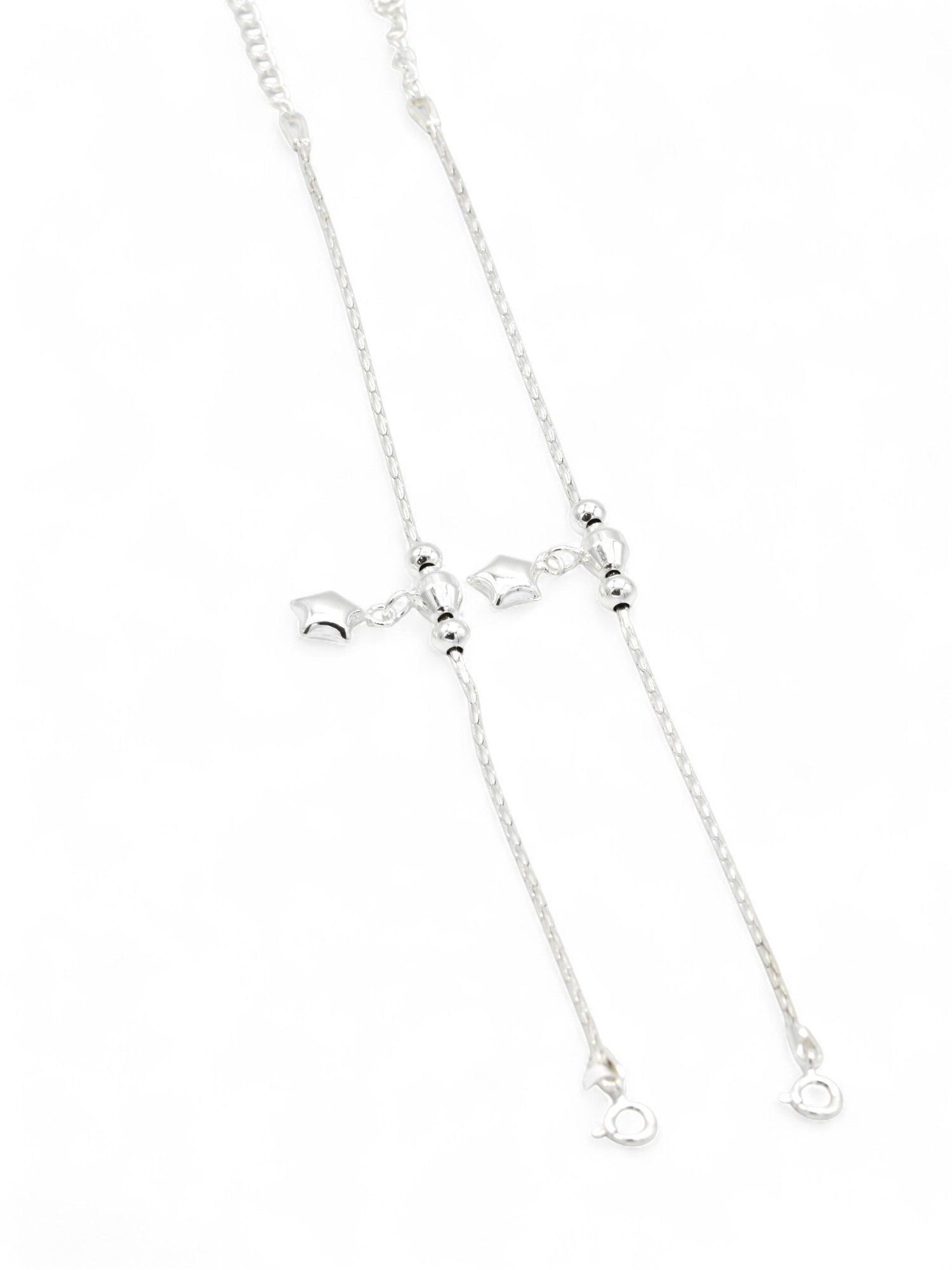 Silver Pair Girls Anklets - Roop Darshan