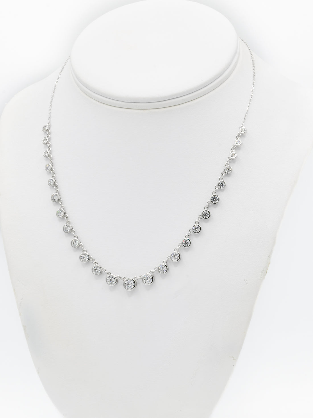 Sterling Silver CZ Fancy Chain - Roop Darshan