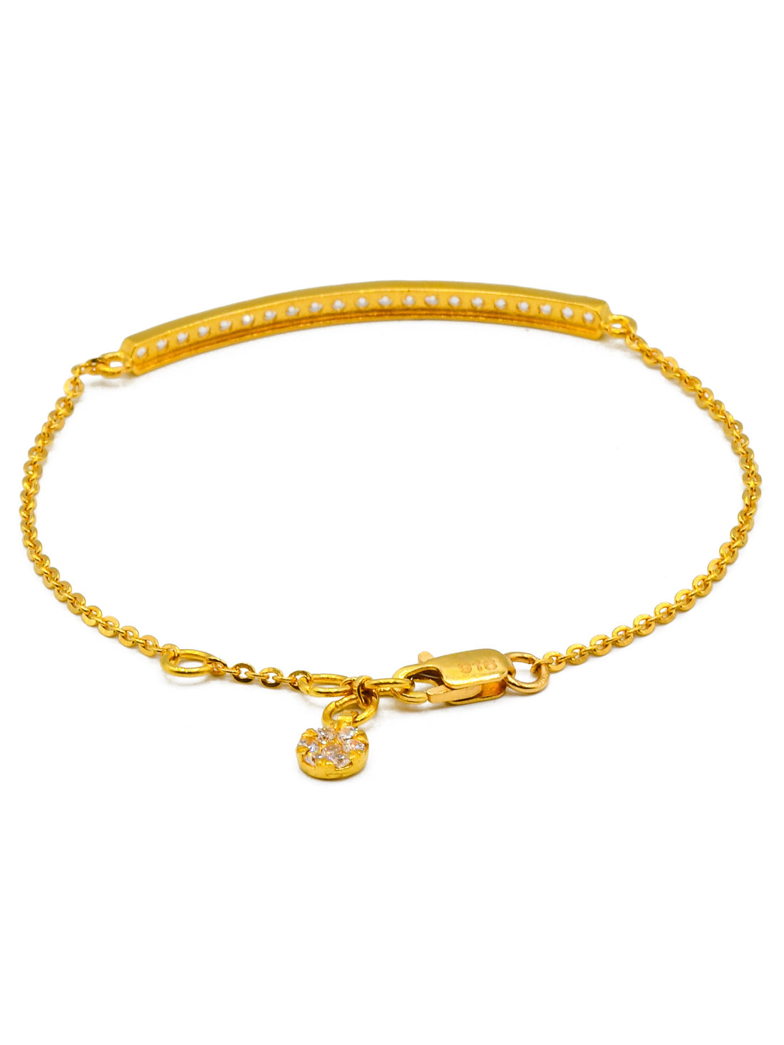 22ct Gold CZ Ladies Bracelet - Roop Darshan