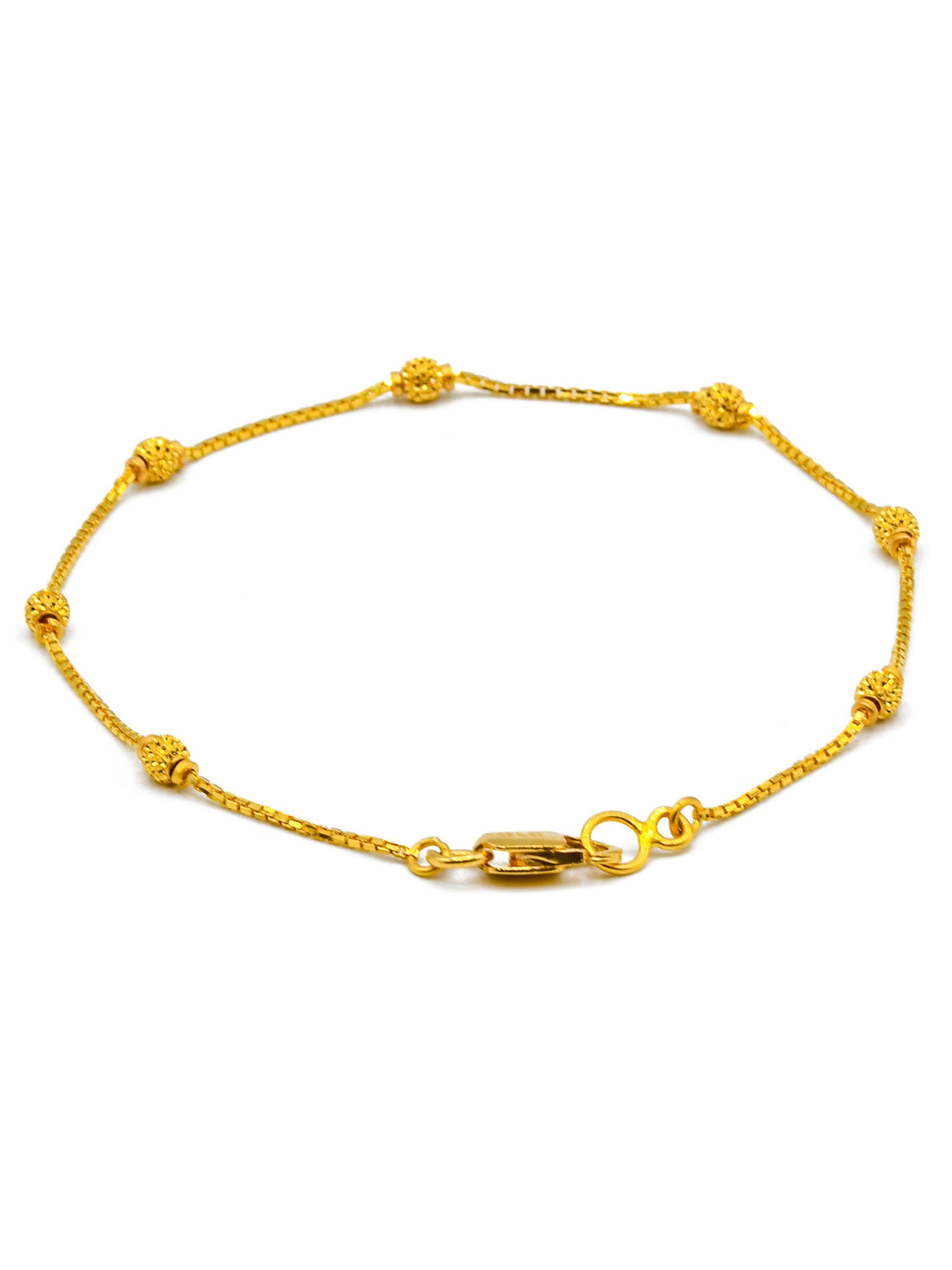 22ct Gold Ball Ladies Bracelet - Roop Darshan