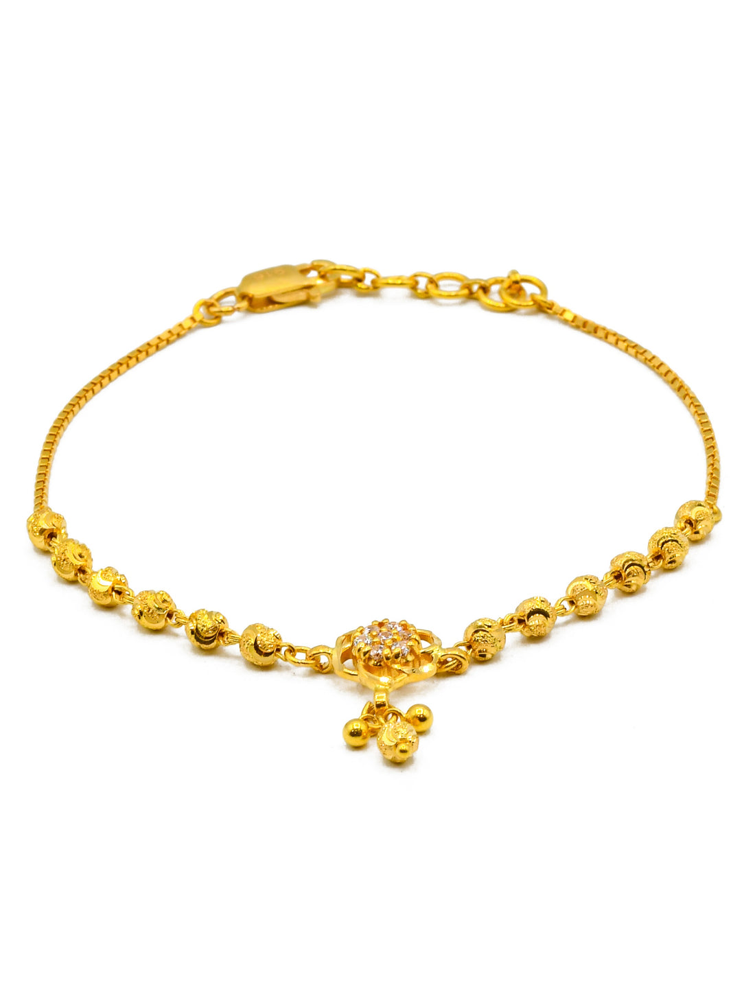 22ct Gold CZ Ladies Bracelet - Roop Darshan