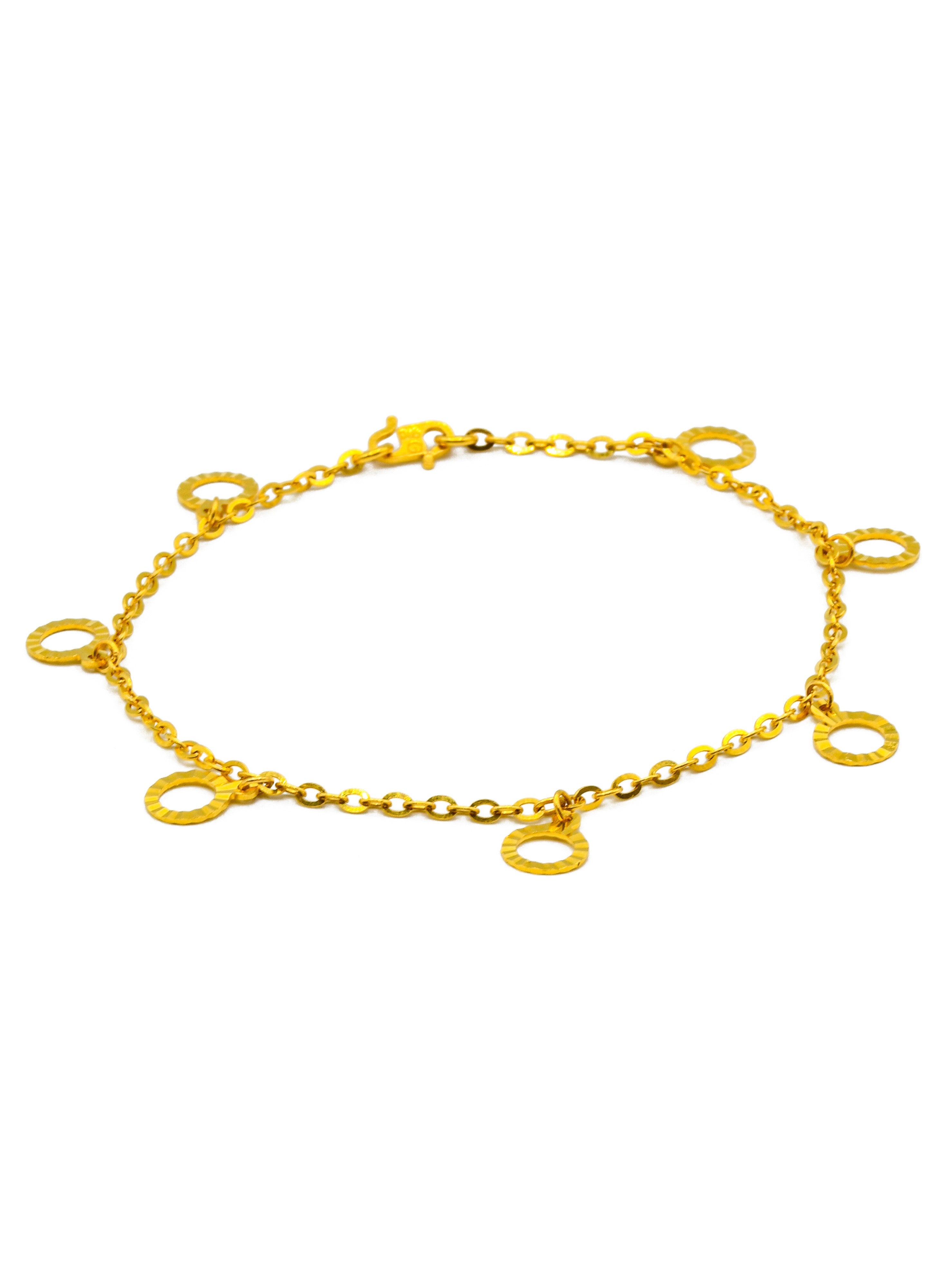 22ct Gold Charms Ladies Bracelet - Roop Darshan