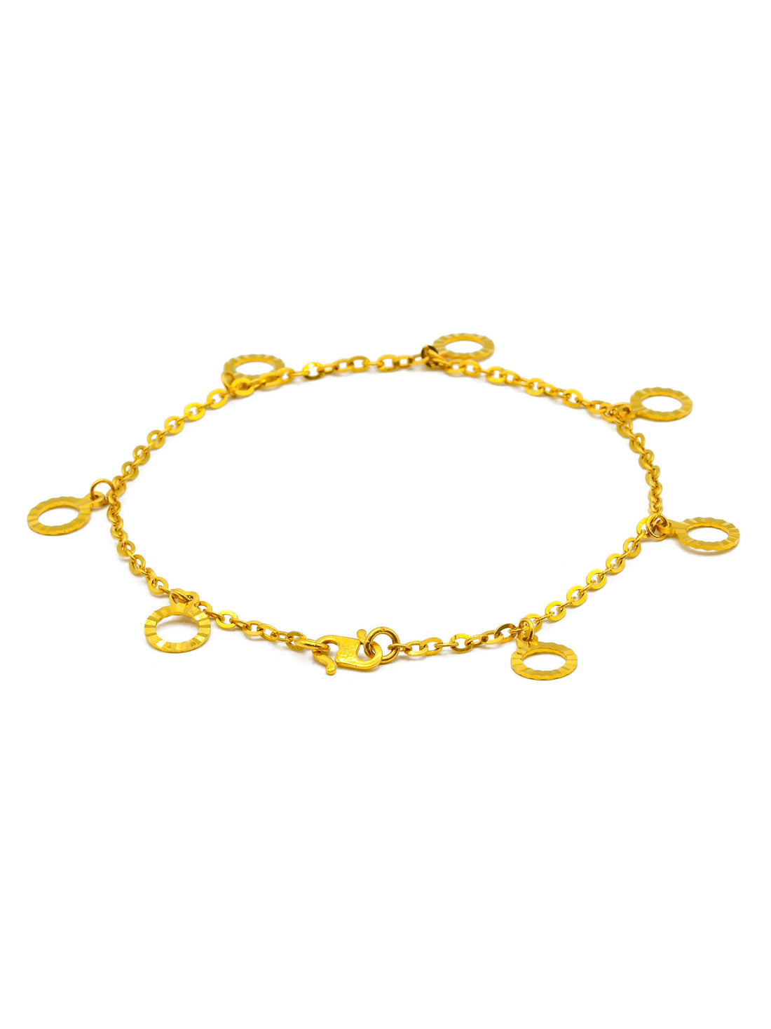 22ct Gold Charms Ladies Bracelet - Roop Darshan