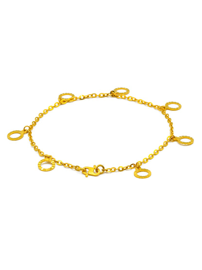 22ct Gold Charms Ladies Bracelet - Roop Darshan
