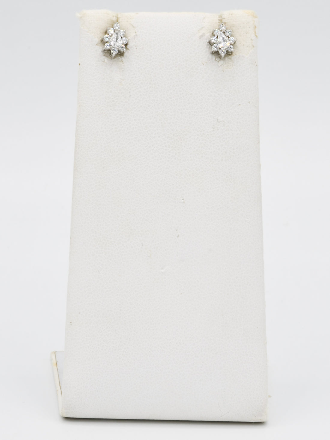 Sterling Silver CZ Necklace Set - Roop Darshan