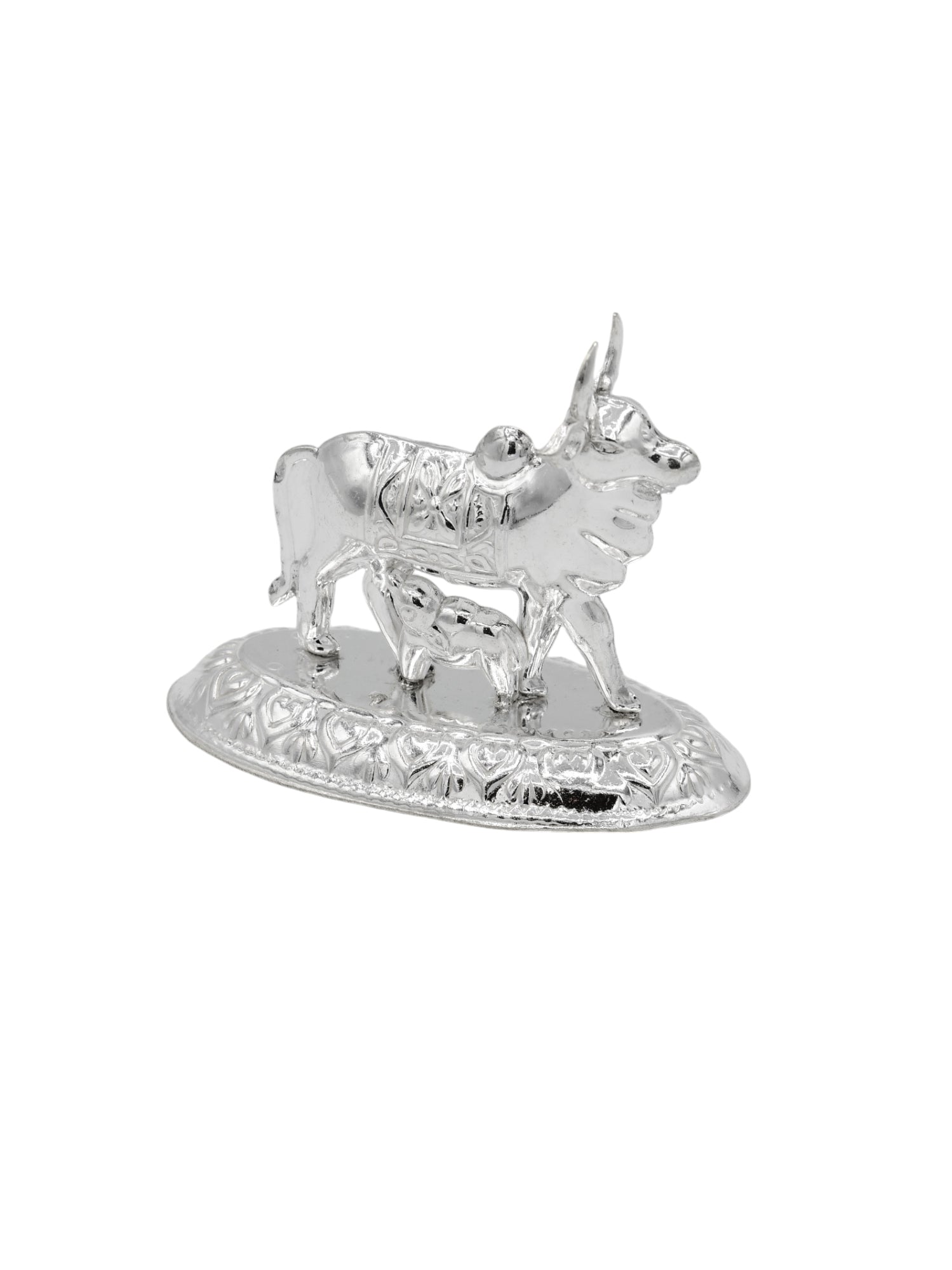 Silver Cow With Calf