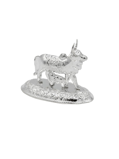 Silver Cow With Calf