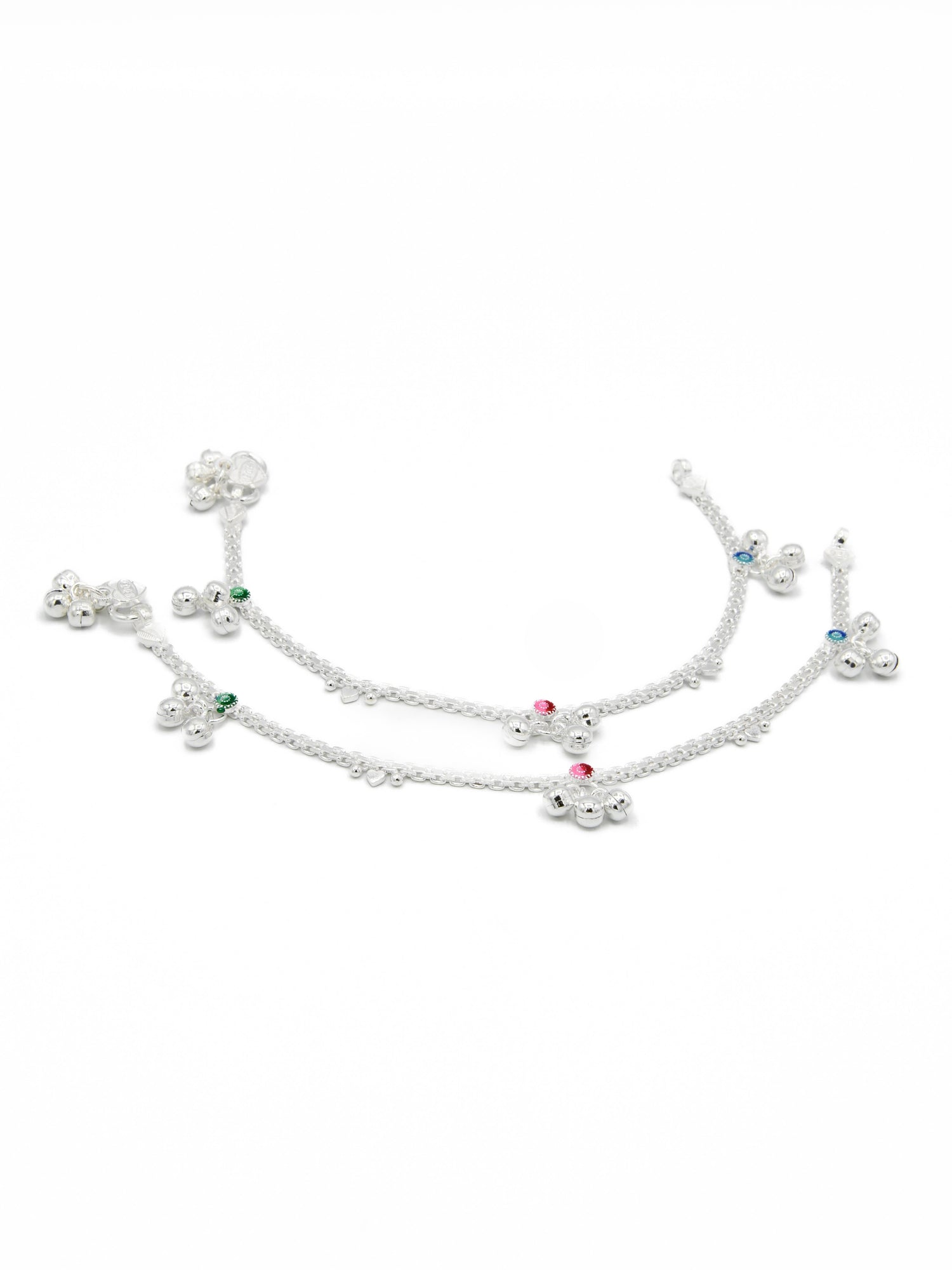 Sterling Silver Girl Anklets - Roop Darshan