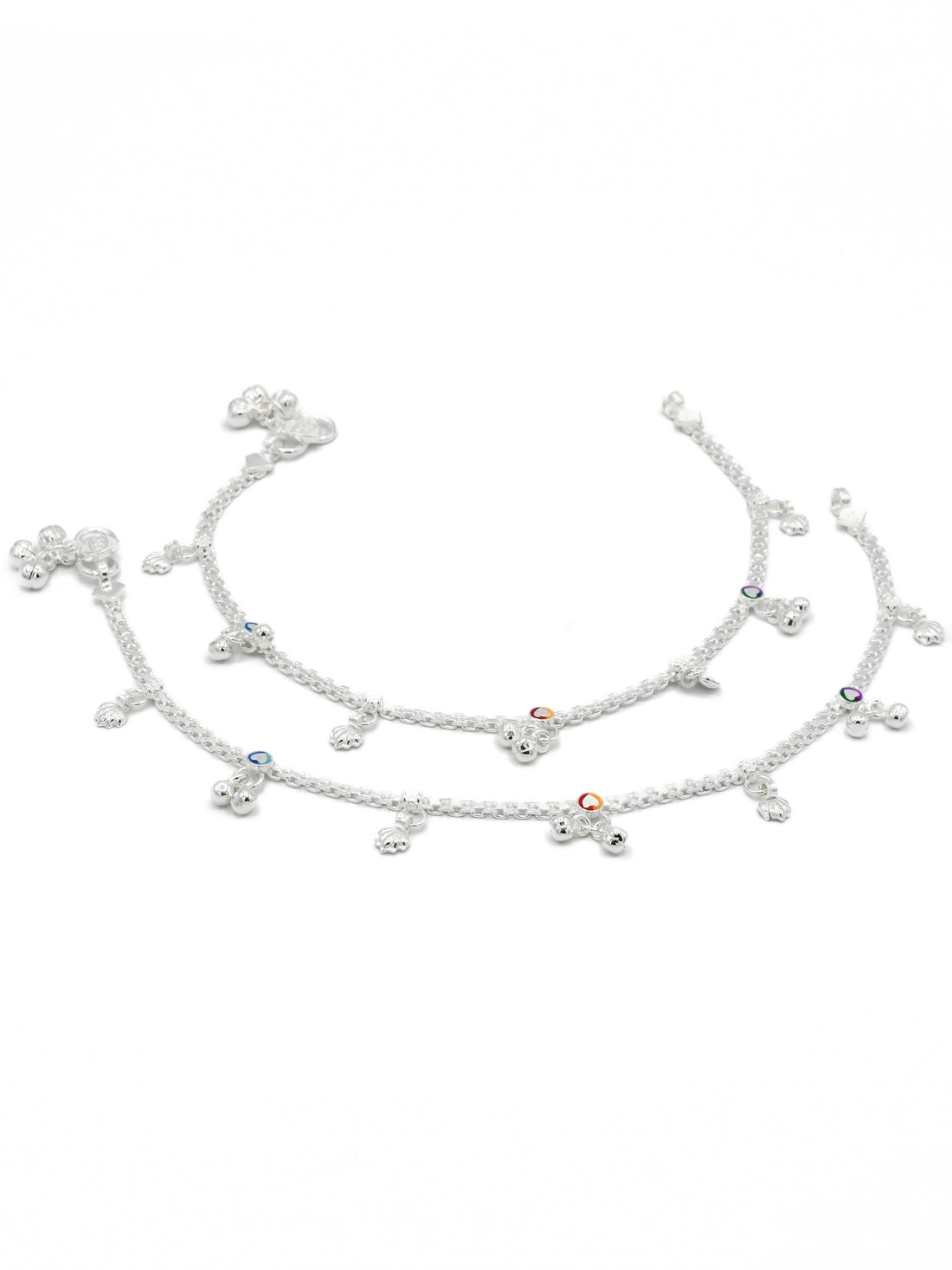Sterling Silver Ladies Anklets - Roop Darshan