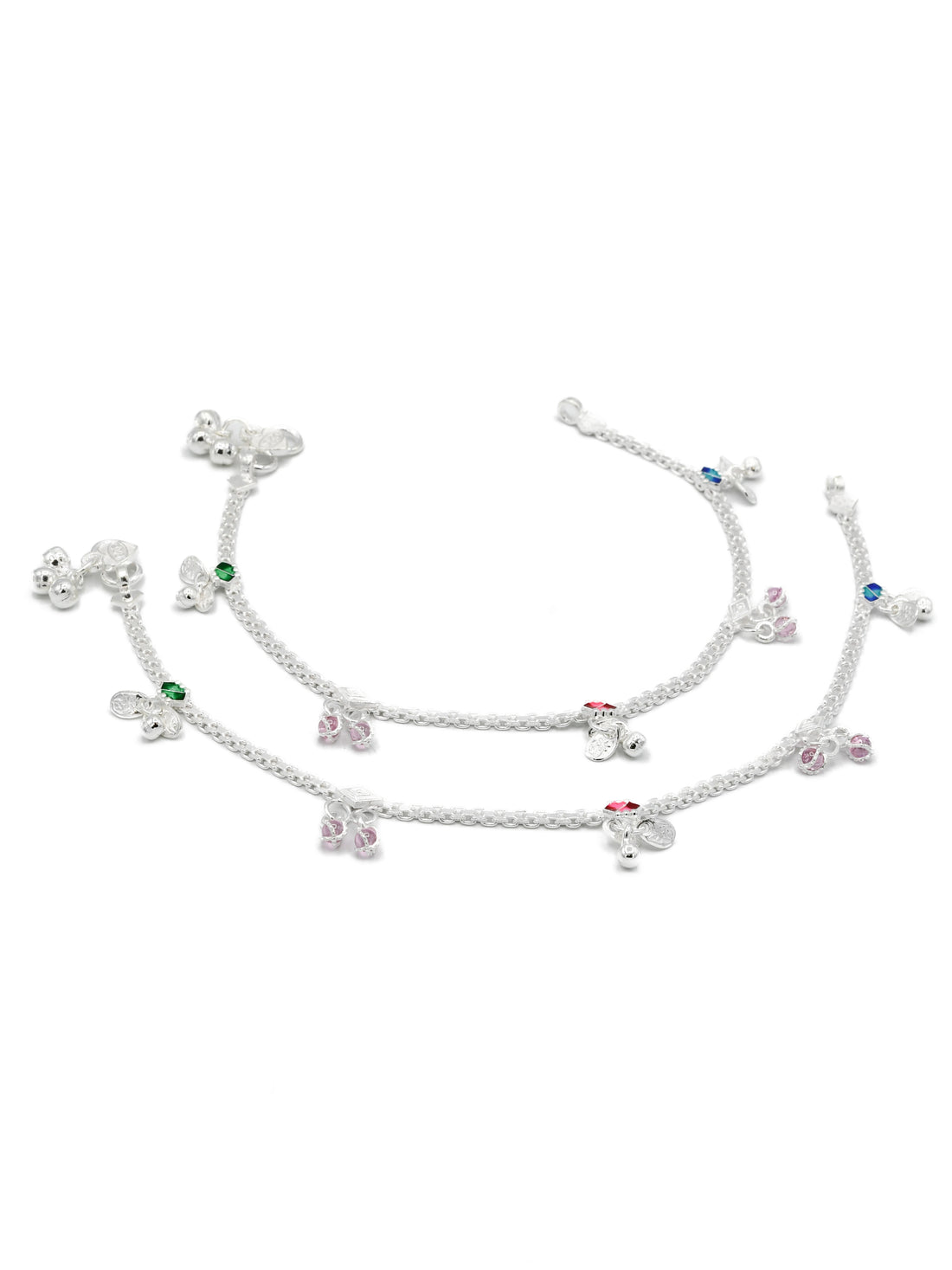 Sterling Silver Ladies Anklets - Roop Darshan