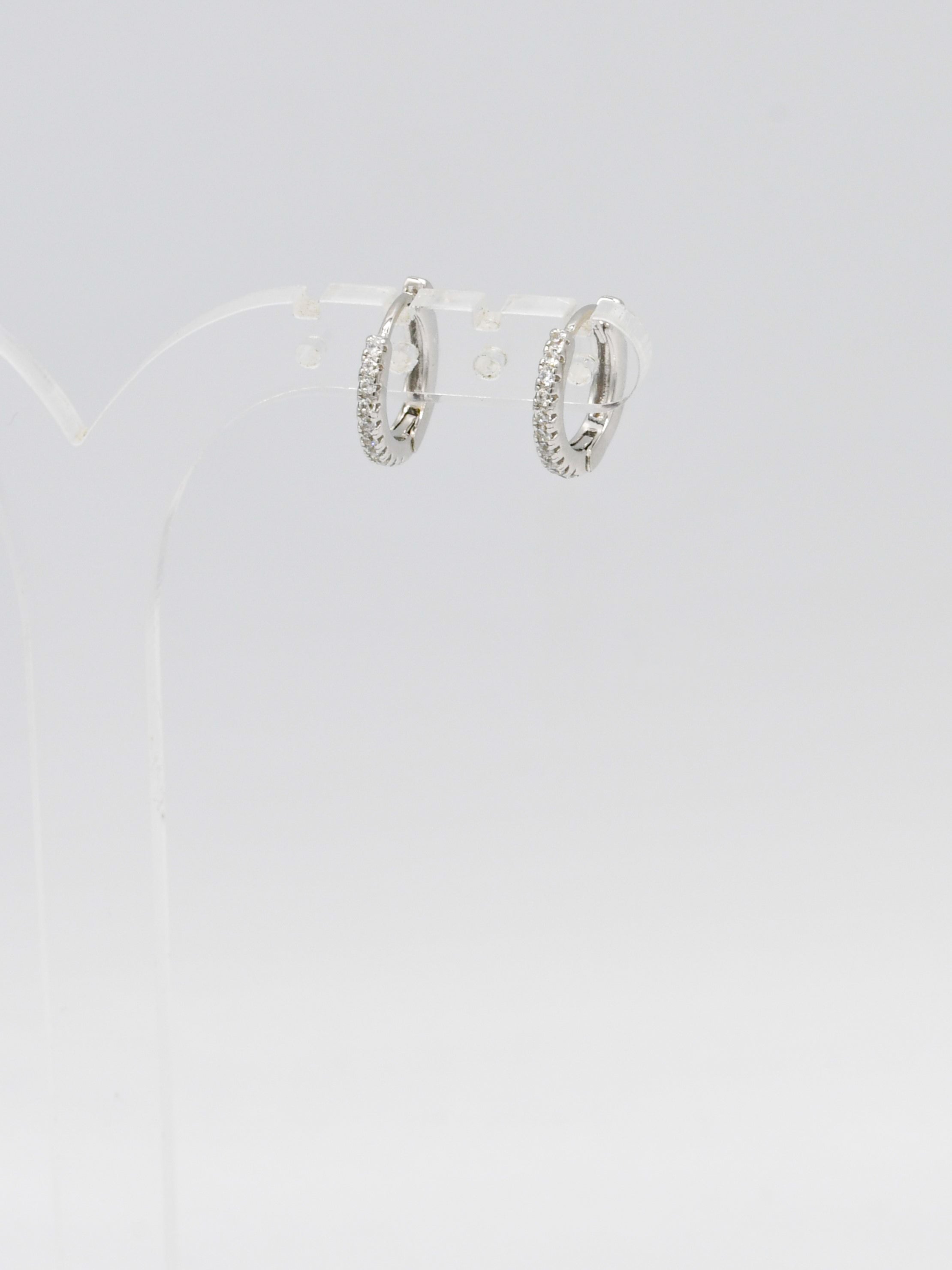 Sterling Silver CZ Bali