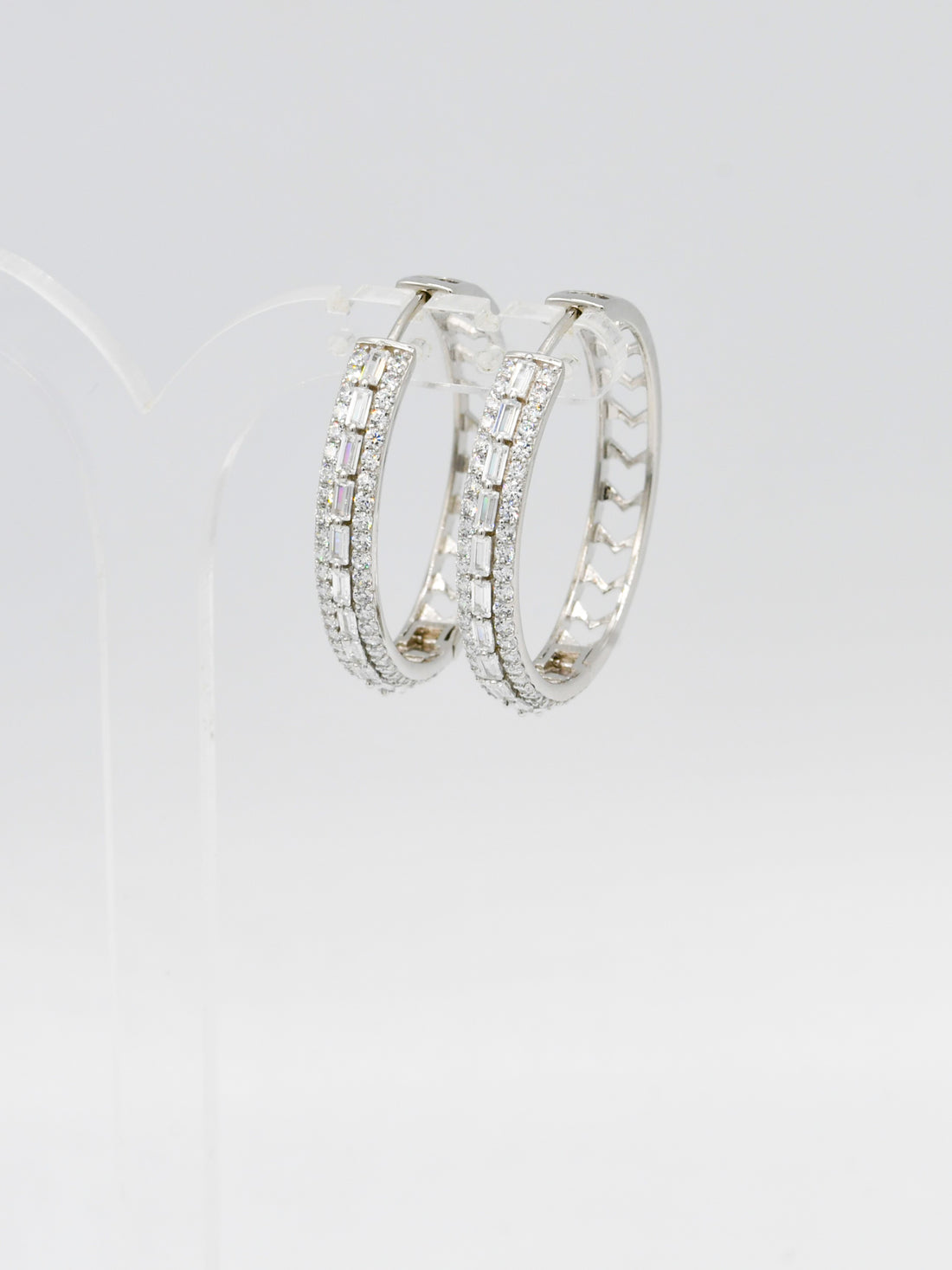 Sterling Silver CZ Bali